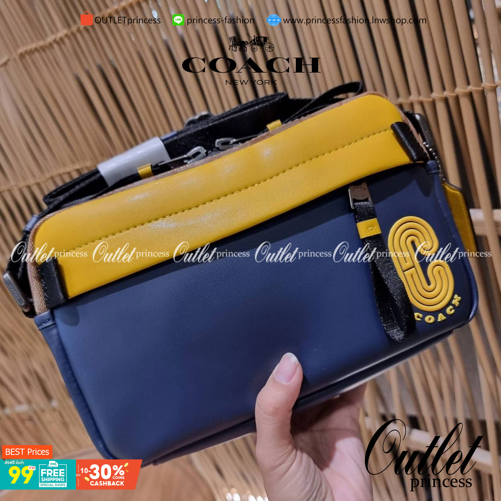 COACH EDGE CROSSBODY WITH CAMO PRINT ((2381, 2373)) ความเท่ never die!! กระเป๋าครอสบอดี้ทรงยอดฮิต ที่หนุ่มๆไม่ควรพลาด รูปทรงดีไซน์คลาสสิค ใช้งานง่าย วัสดุหนังแท้ตกแต่งตาข่ายพร้อมลายพริ้นท์ด้านหน้า สุดคูล!! ตัวกระเป๋ามีซิปหลัก และซิปด้านหน้า พร้อมช่องแยกด้