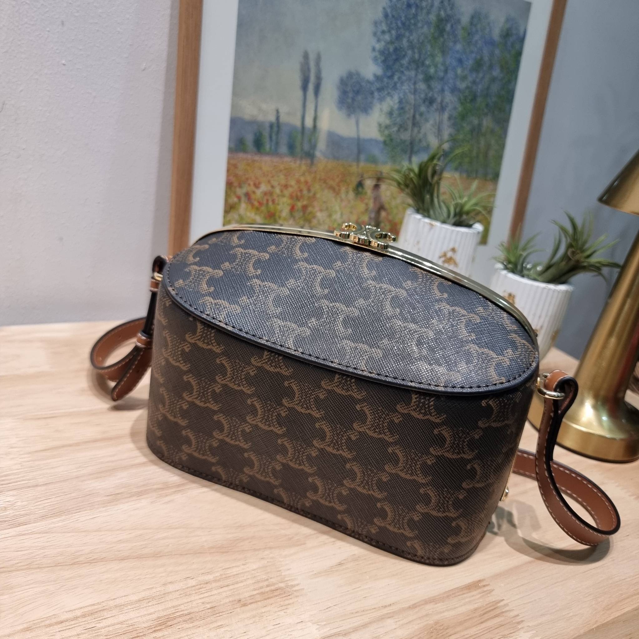 Celine Lunch Box Bag / CELINE BOX BAG IN TRIOMPHE CANVAS สุดปัง กับกระเป๋าทรงกล่อง ดีไซน์ยูนีค ไม่ซ้ำ วัสดุหนังแคนวาส เปิด-ปิดด้วยอะไหล่ขัดแน่นหนา