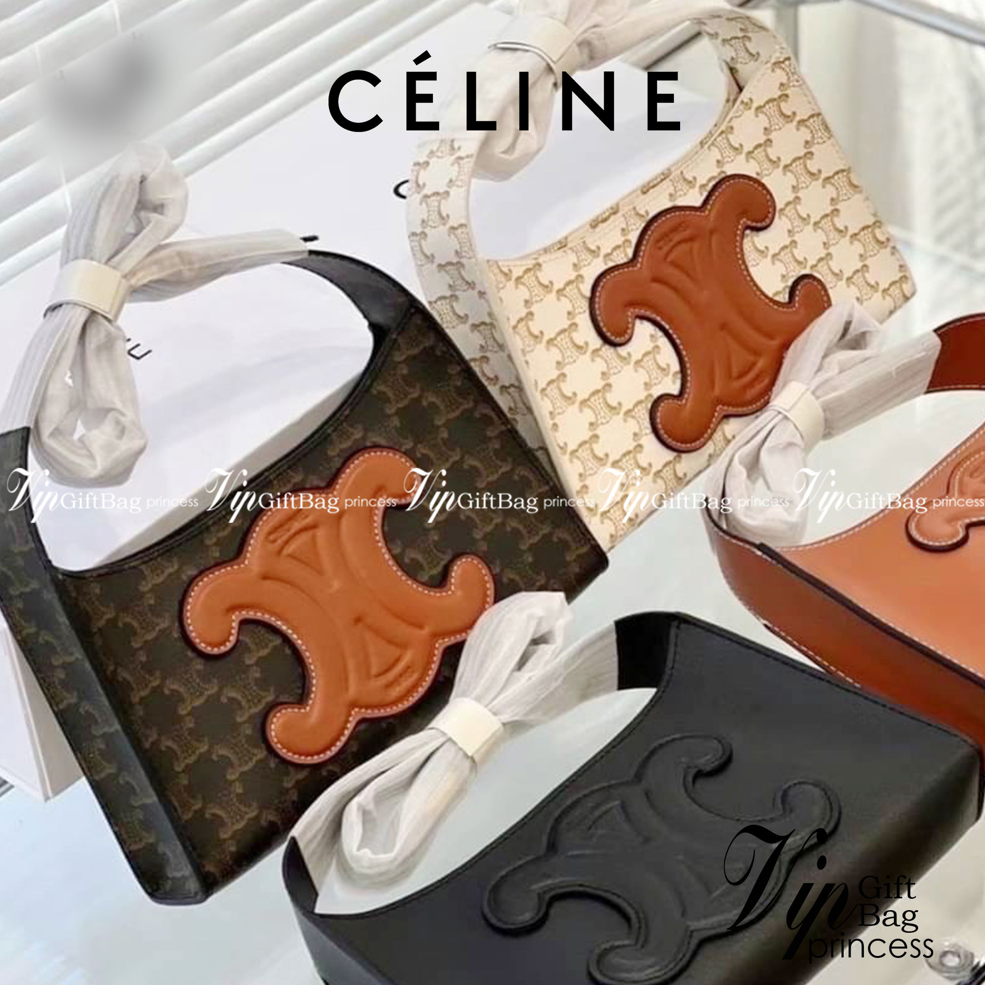CELINE TRIOMPHE SHOULDER BAG กระเป๋าสะพายไหล่ดีไซน์เรียบหรูและดูทันสมัย ให้คุณเลือกสะพายในชีวิตประจำวันเข้ากับการแต่งตัวสบาย ๆ หรือจะสะพายออกงานปาร์ตี้สังสรรค์ก็ช่วยให้คุณดูโดดเด่น มีรูปทรงที่ดูแข็งแรงจึงไม่เสียรูปทรงแม้ใส่ของจำนวนมากก็ตาม รุ่นใหม่ ซิปบน 
