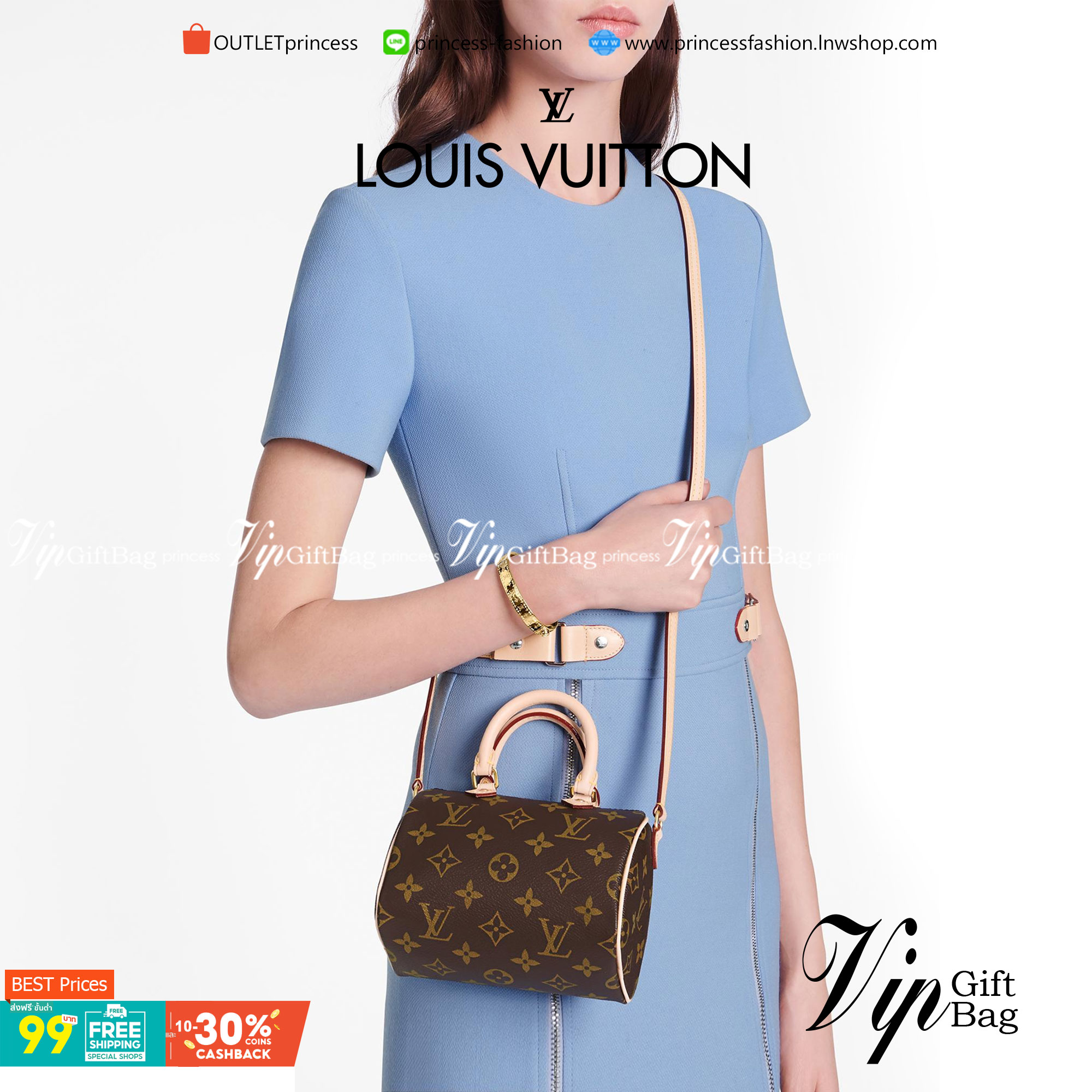 VIP GIFT 】LOUIS VUITTON NANO SPEEDY พร้อมส่งความน่ารักค่ะ! กระเป๋าทรงหมอนไซด์มินิ หนังแกะแท้นิ่มสวยงามค่ะ เปิดปิดกระเป๋าแบบซิป ภายในสามารถใส่มือถือได้ กระเป๋าเงินใบกลางได้ พาสปอร์ตได้ค่ะ
