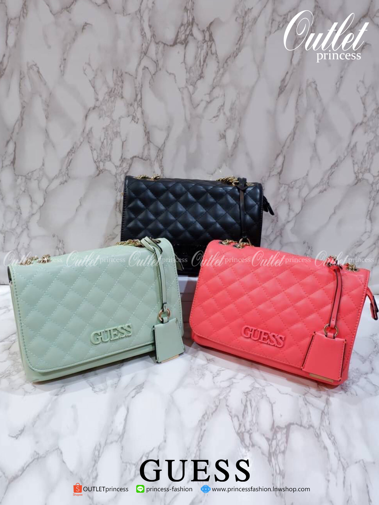 Guess elliana convertible flap over crossbody กระเป๋าสะพายจาก GUESS ดีไซน์กระเป๋าทรงทันสมัย