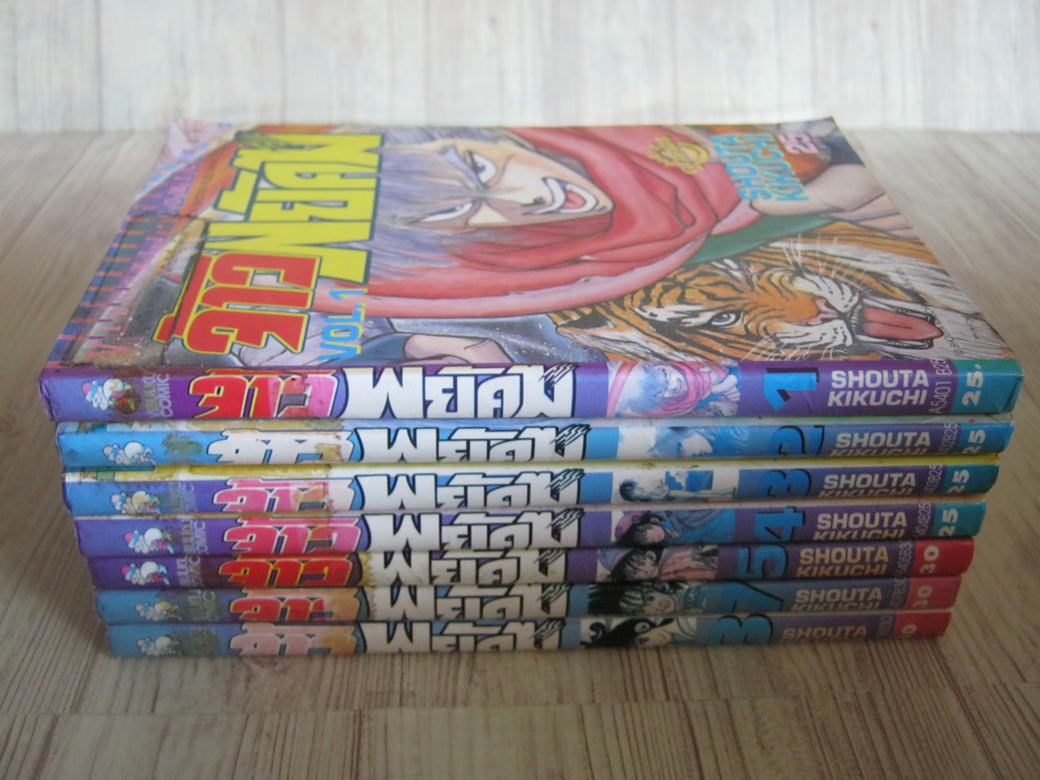 จ้าวพยัคฆ์ ชุด เล่ม 1-8 (ขาดเล่ม 6,9) 9 เล่มจบ Shouta Kikuchi เขียน