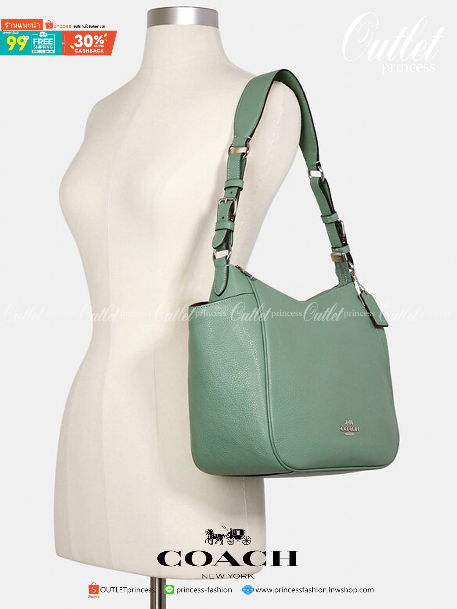 สินค้าออกใหม่ พร้อมคอลเลคชั่นสีใหม่ล่าสุดค่ะ! COACH RORI SHOULDER BAG ((C2855)) พร้อมส่งที่ไทย สวยก่อนใครแน่นอนค่ะ! กระเป๋าสะพายไหล่ หนังแท้ชั้นดีที่สุด หนังนิ่ม ทรงสวย หลงรักแน่นอนค่ะ