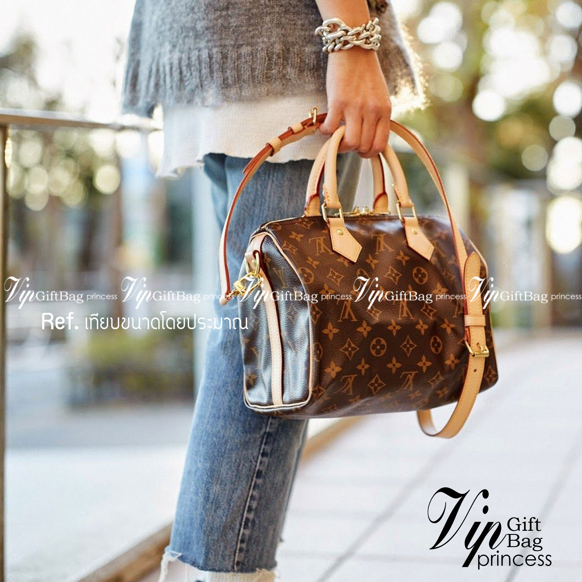 LV Speedy 25 Damier Monogram เกรดออริจินอล พร้อมส่งที่ไทย ภาพสินค้าถ่ายจากงานขายจริง ใช้งานต่างประเทศได้