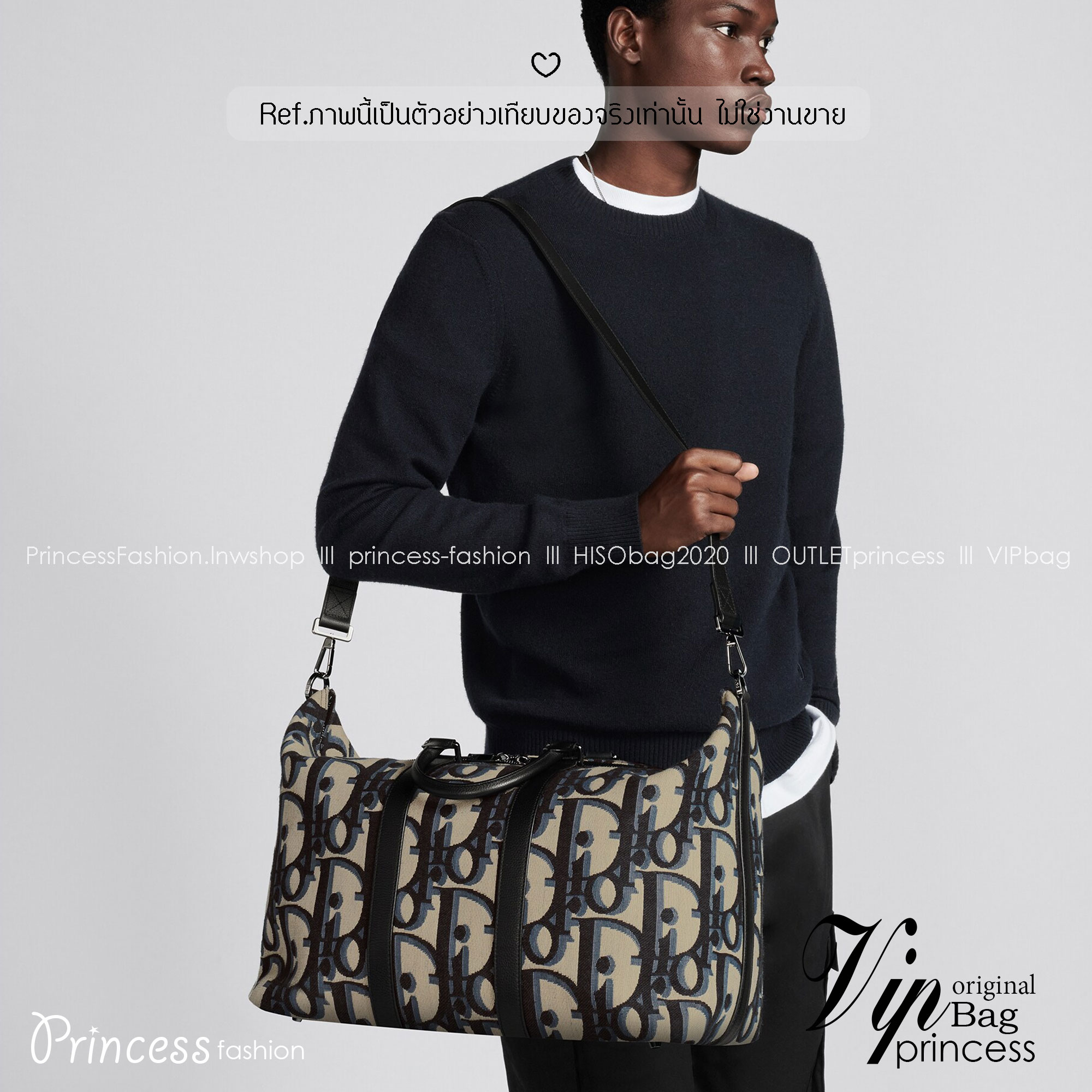 DIOR Weekender 40 Maxi / DIOR Keepall กระเป๋าสะพายใบใหญ่ Maxi Dior Oblique - Men's Fashion จุของได้เยอะ หรูหรามีระดับเป็นเอกลักษณ์