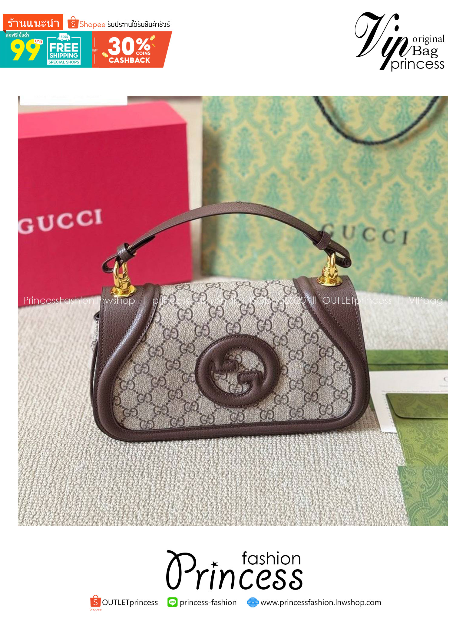GUCCI Blondie small top handle bag กระเป๋าสะพายรุ่นใหม่สุดไอคอนนิก หนังแคนวาสสวยมากแถมยังมีกลิ่นหอมอ่อนๆ มาพร้อมหูจับและสายสะพายยาวปรับระดับได้ เหมาะมากสำหรับให้เป็นของขวัญ หรือจะให้ตัวเองก็ดีงามมากๆ