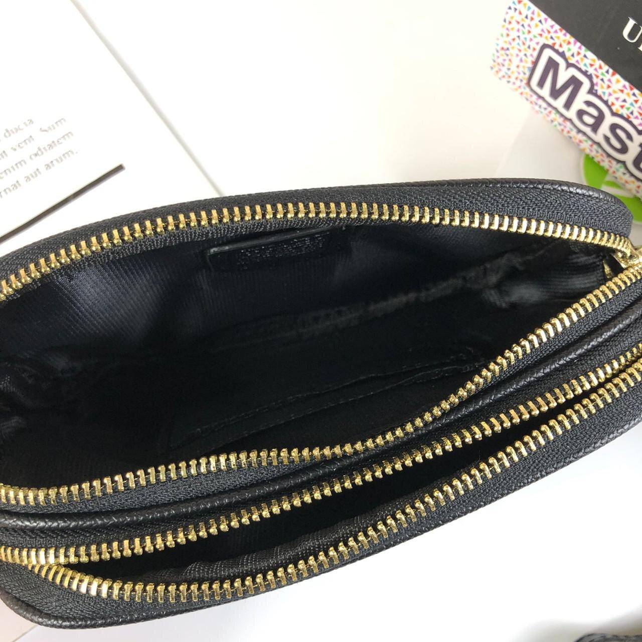 ของแท้ 💯% Coach Double Zip Jes Crossbody Signature Leather shoulder Purse Multi กระเป๋าสะพาย