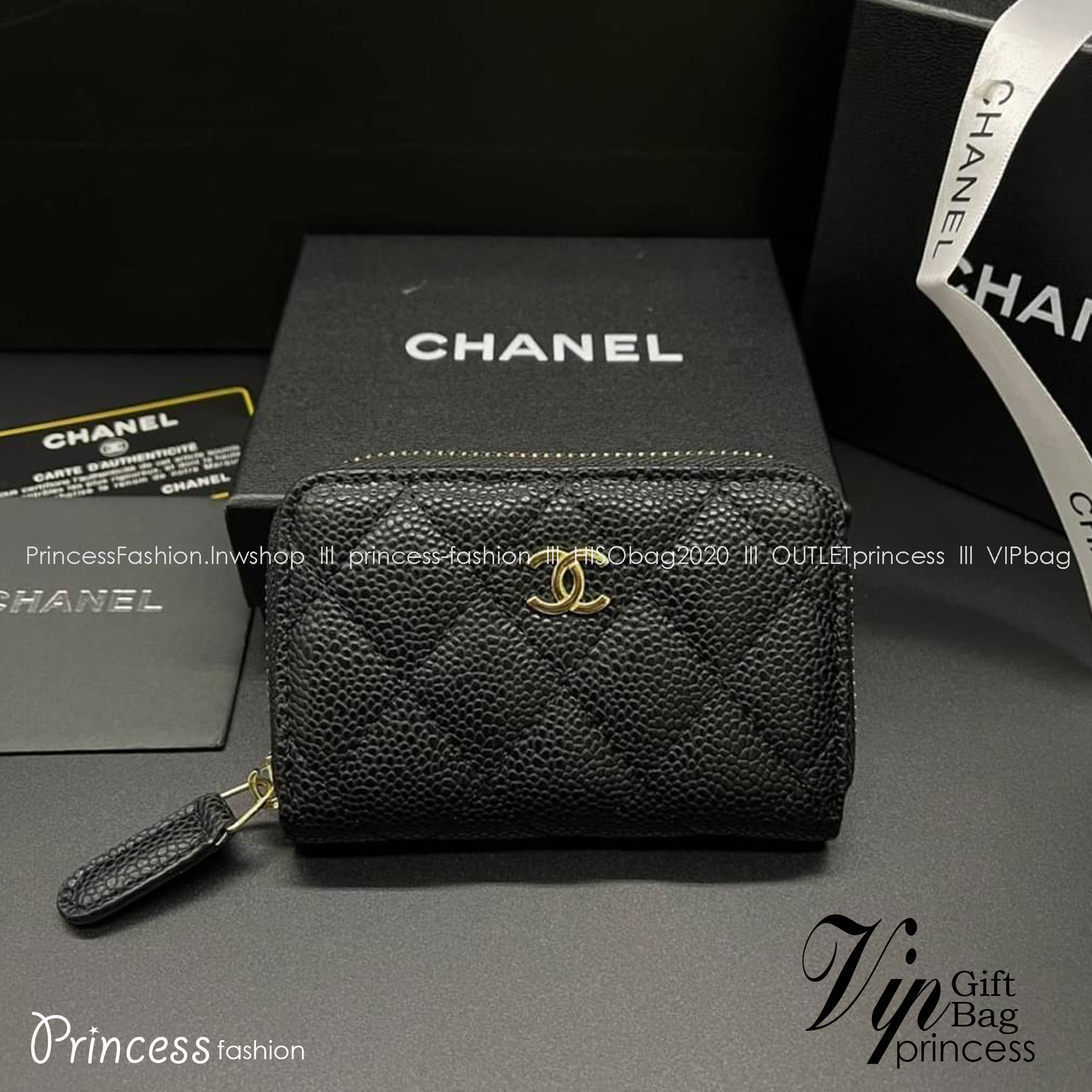 Chanel Wallet / Chanel Card Holder Zippy / Chanel Zippy Coin กระเป๋าสตางค์ชาแนลใบสั้น กระเป๋าใส่บัตร ใส่เหรียญ ภายในตามรูป เกรดออริจินอล ภาพถ่ายจากงานขายจริง ใช้งานต่างประเทศได้