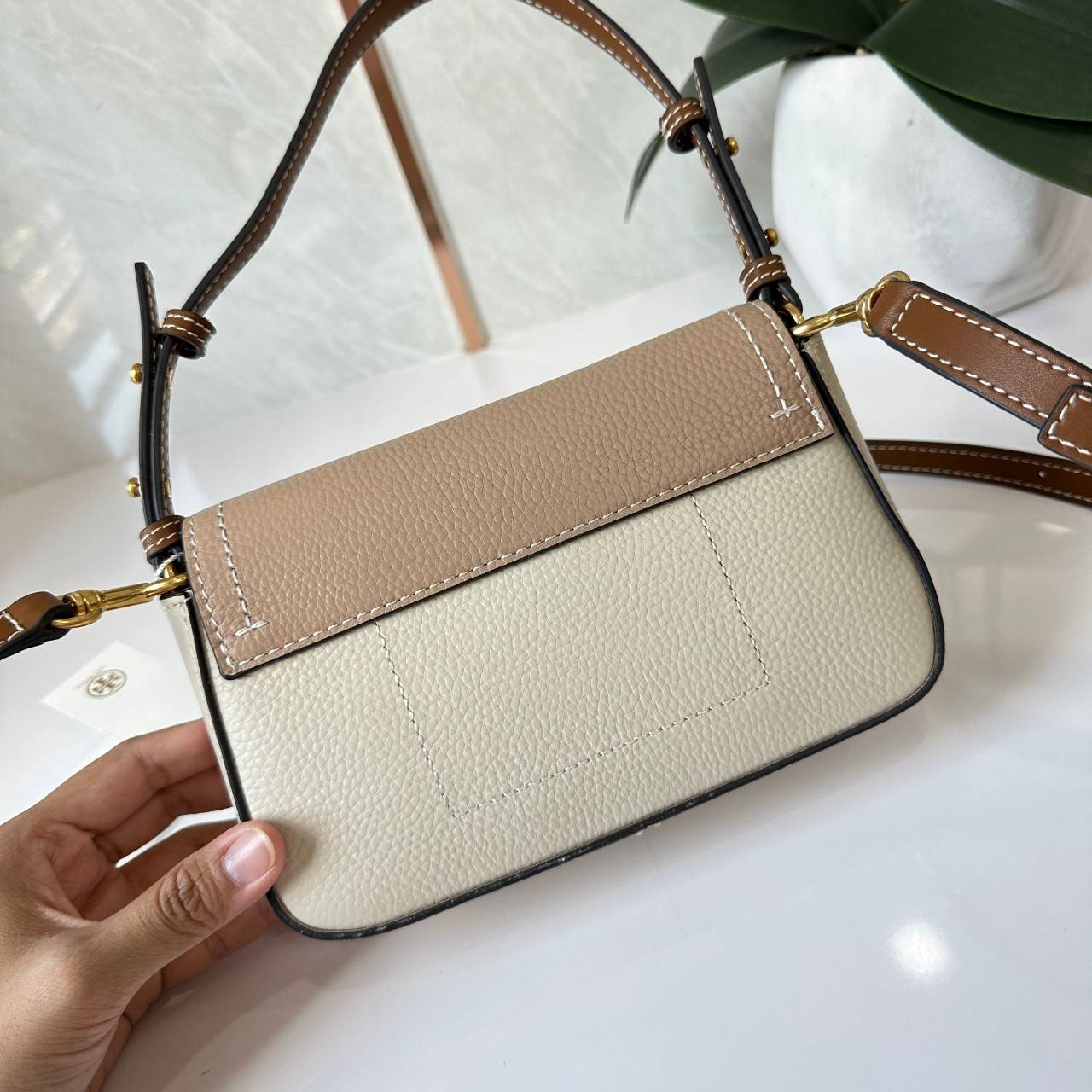 MINI พร้อมส่ง 2 สี TORY BURCH FELIX MINI CROSSBODY BAG กระเป๋าสะพาย เกรดท็อปออริ เกรดดีสุด สลับแท้ 1:1