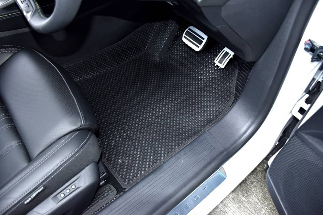 ยางปูพื้นรถยนต์ PEUGEOT 408 ปี2024 พรมกระดุม เปอโยต์ 408 สีดำ เข้ารูป ในรถ เต็มคัน