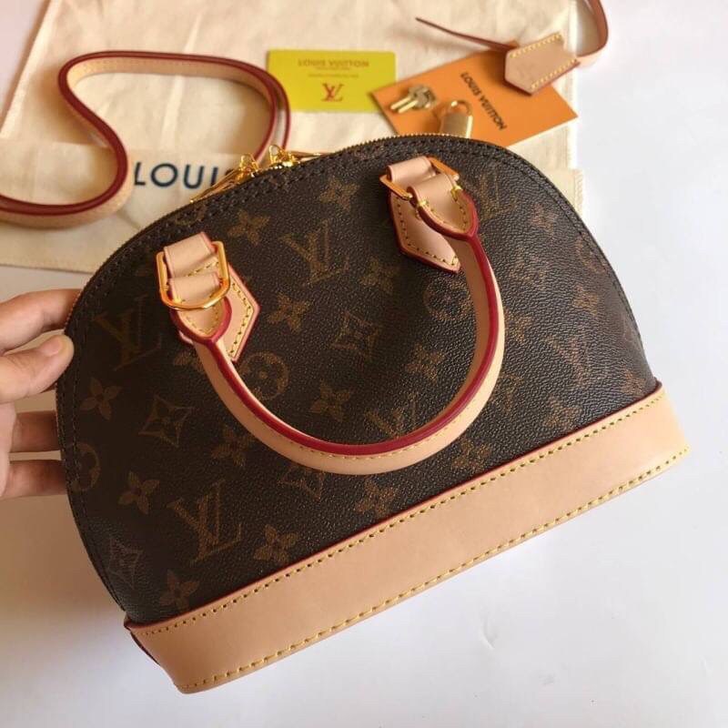 VIP 】หนังแท้ LOUIS VUITTON ALMA BB
