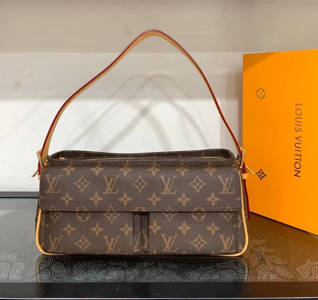 LV VIBA CITE MM Monogram เกรดออริจินอล กระเป๋าสะพายไหล่งานแบรนด์ รุ่นวินเทจ เป๊ะ ปัง ปั้มทุกจุด สวยหรูดูแพง ตามแบบฉบับแบรนด์ ภาพถ่ายจากงานขายจริง ใช้งานต่างประเทศได้