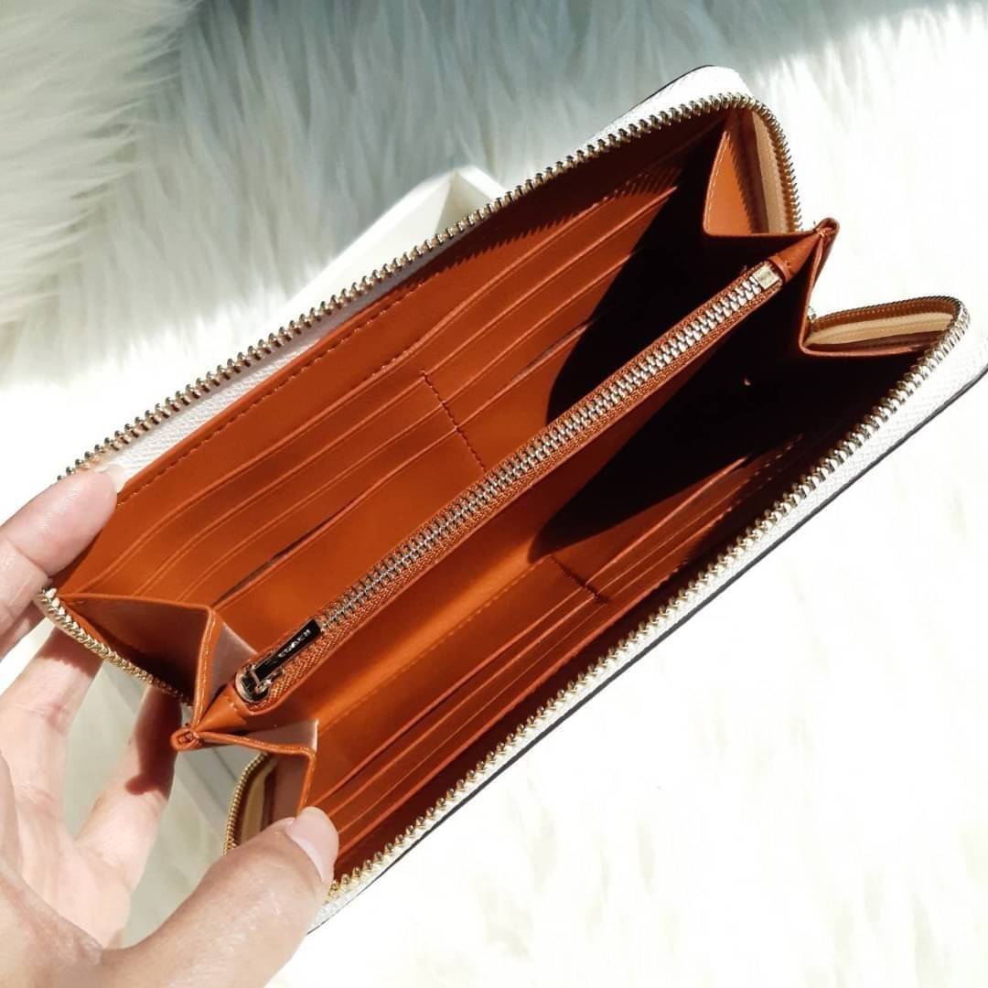 ของแท้ 💯% COACH 69832 ACCORDION ZIP WALLET WITH MEADOW PRAIRIE PRINT กระเป๋าสตางค์ใบยาวซิปรอบ ลายดอกไม้น่ารักมากเว่อร์!! 🌸🌼🌺💐