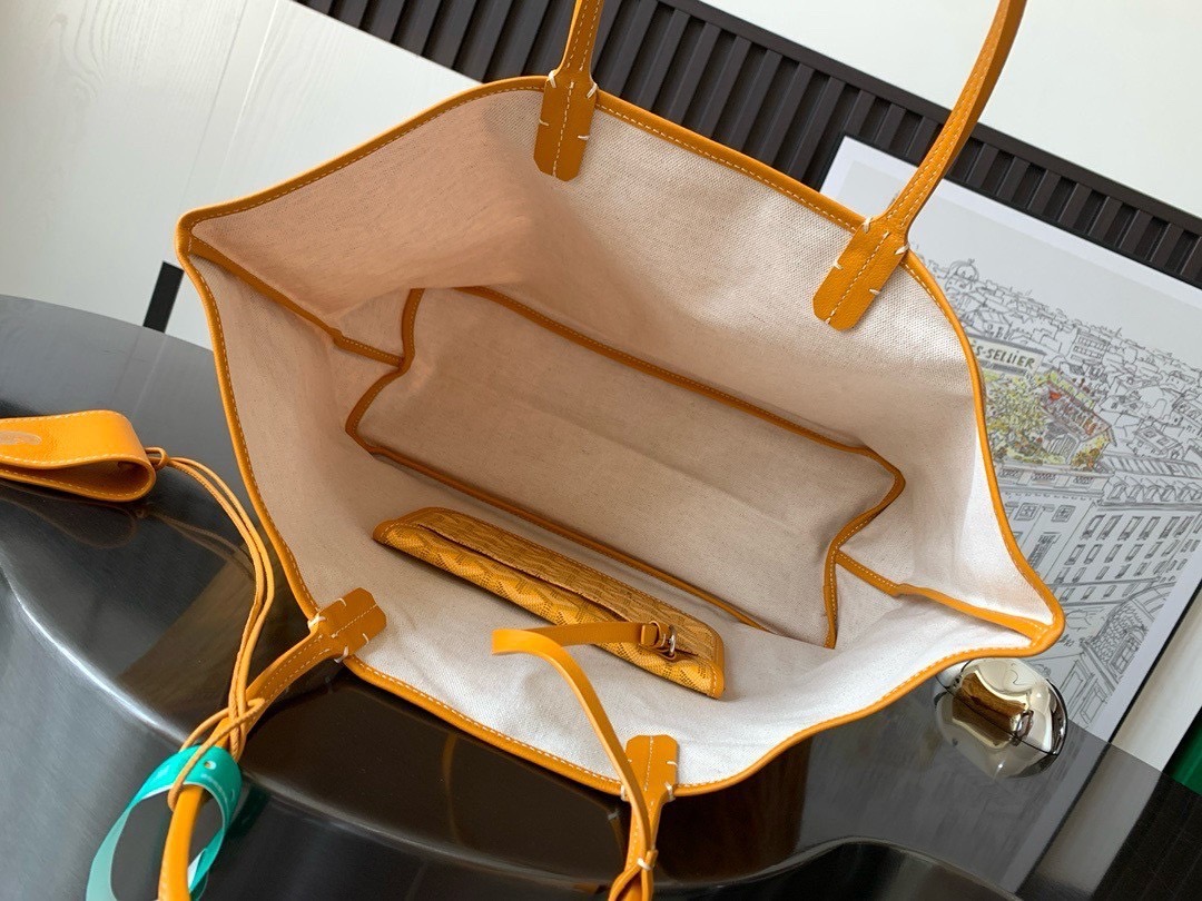 GOYARD PM TOTE BAG กระเป๋าทรงโท้ทใบใหญ่ หนังแท้สวยเป๊ะ เกรดท็อปออริ สลับแท้ 1:1 เกรดดีสุด ใช้ต่างประเทศได้ ผ่านทุก ตม.