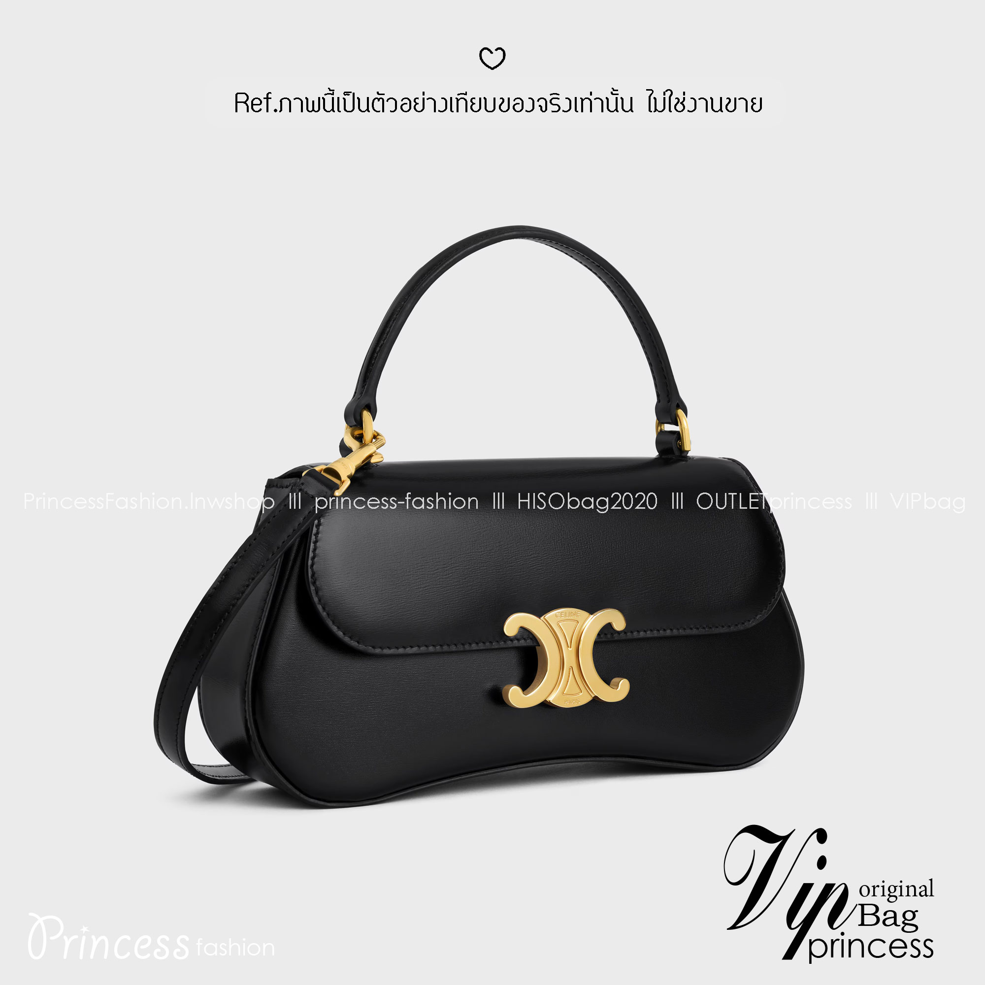 ORI หนังแท้ | CELINE TEEN CELINE LOLA IN shiny calfskin กระเป๋าสะพายทรงคลัช หนังเรียบผิวสัมผัสนุ่มลื่น คอลเลคชั่น Essentials เหนือกาลเวลาสำหรับผู้หญิงและผู้ชาย