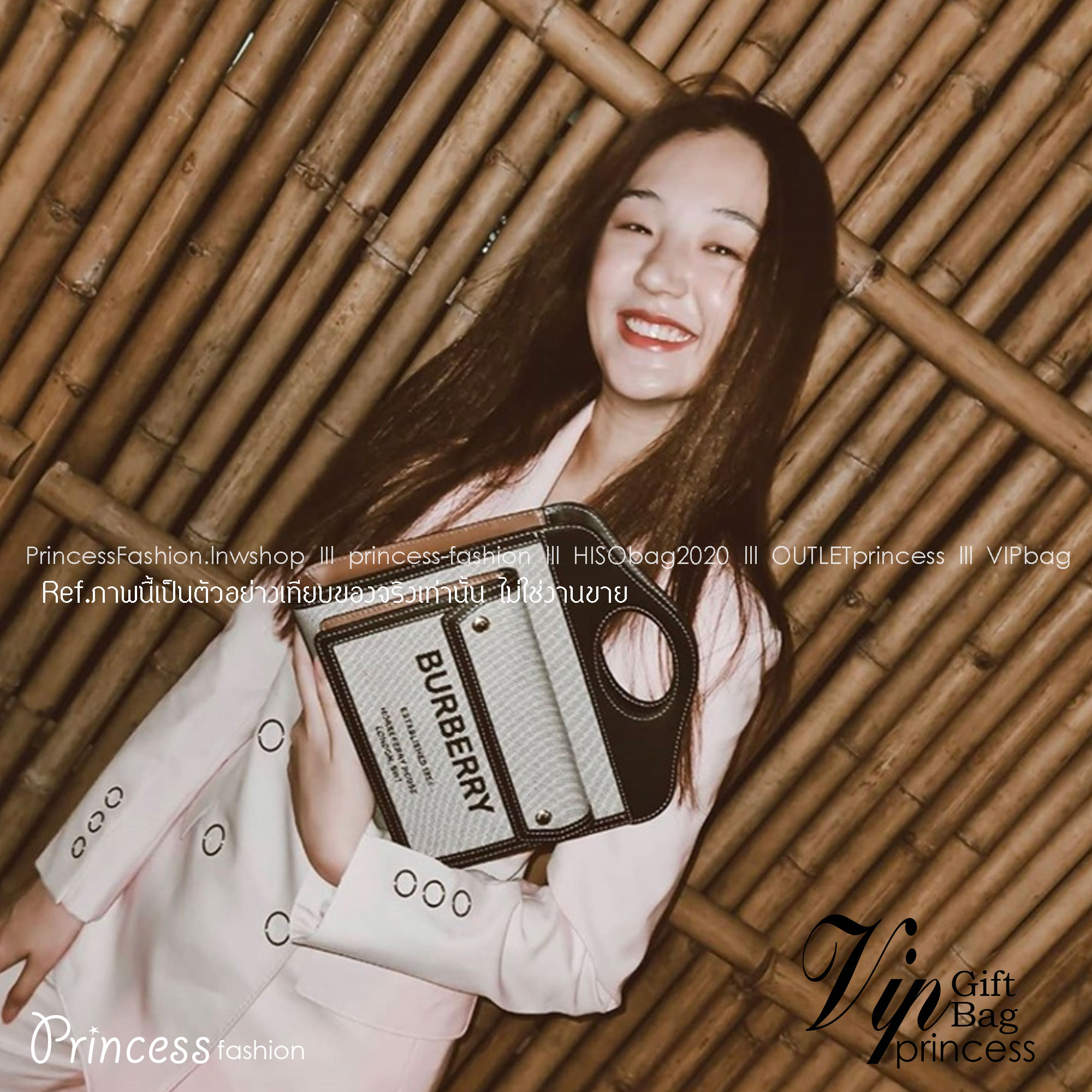 Burberry pocket bag / BURBERRY MONOGRAM CROSSBODY BAG กระเป๋าถือ กระเป๋าสะพายครอสบอดี้ วัสดุหนังพิมลาย MONOGRAM โทนเข้ม