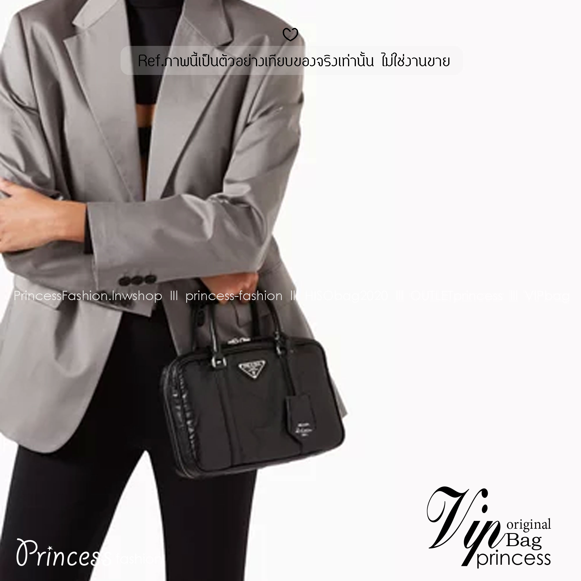 ORI หนังแท้ | Prada Small Top-handle Bag in Antique Nappa กระเป๋าสะพายพร้อมหูจับ งานหนังยับดีไซน์เอฟเฟกต์เท็กซ์เจอร์ที่มีเสน่ห์สไตล์วินเทจ พร้อมทริกห้อยเพิ่มสไตล์สัมผัสที่โดดเด่นและร่วมสมัยยิ่งขึ้น