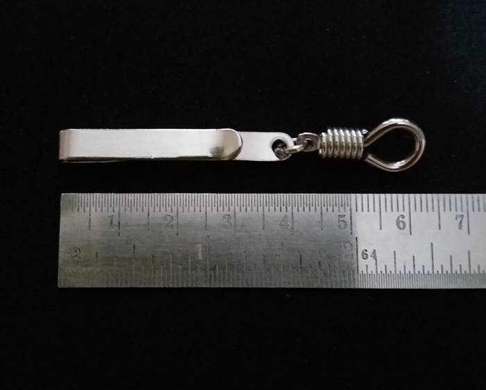 สินค้าหมดค่ะ แหนบห้อยพระสแตนเลส ลายเรียบค่ะ