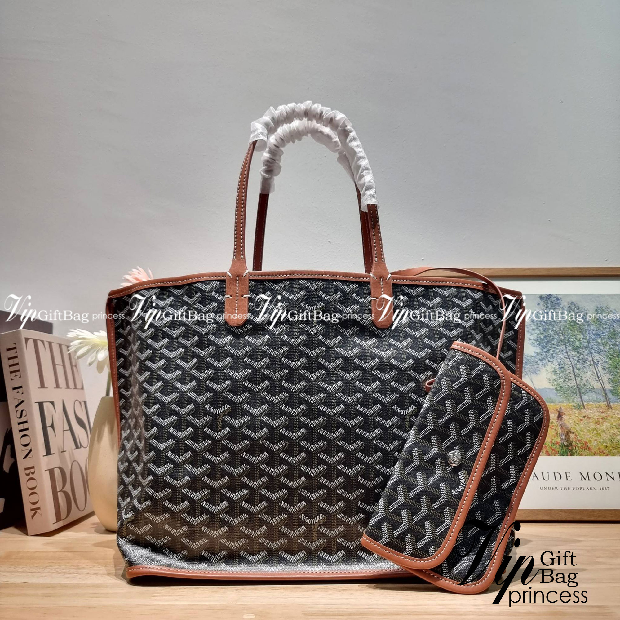 GOYARD ANJOU REVERSIBLE TOTE กระเป๋าสะพายทรงโท้ท ใบใหญ่จุใจ!! กลับด้านใช้ได้ทั้ง 2 ด้าน มาครบสีขายดี เลิศทุกสี รูปทรงคลาสสิค