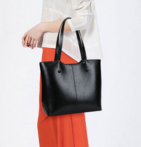 กระเป๋าสะพายข้างผู้หญิง กระเป๋าผู้หญิง ใบใหญ่ ใส่ของได้เยอะ ดีไซน์ แต่งตะเข็บ โชว์ลายหนัง สวย ๆ กระเป๋าผู้หญิง วินเทจ 507820