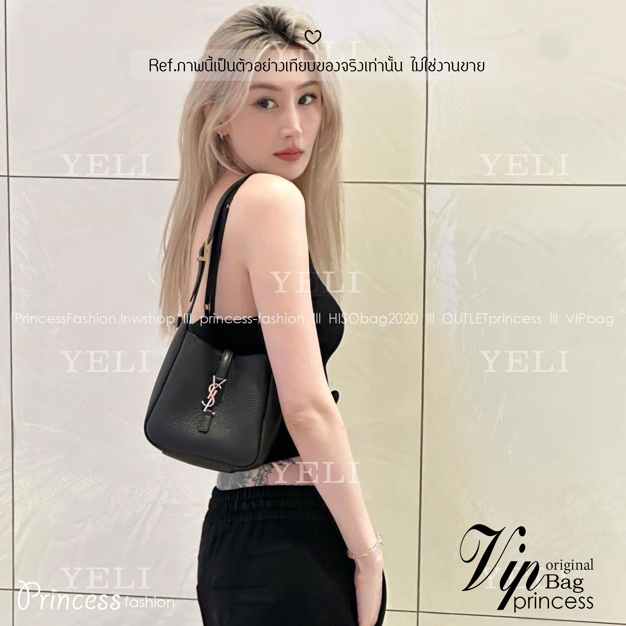 YSL Le 5 à 7 Supple Baby กระเป๋าสะพายไหล่ทรงโฮโบไซส์มินิน่ารัก รุ่นใหม่ที่กำลังมาแรง สวยแพง สวยหรู สวยเกินคนธรรมดาจะเข้าใจกันเลย ต้องมีแล้วน้าาา