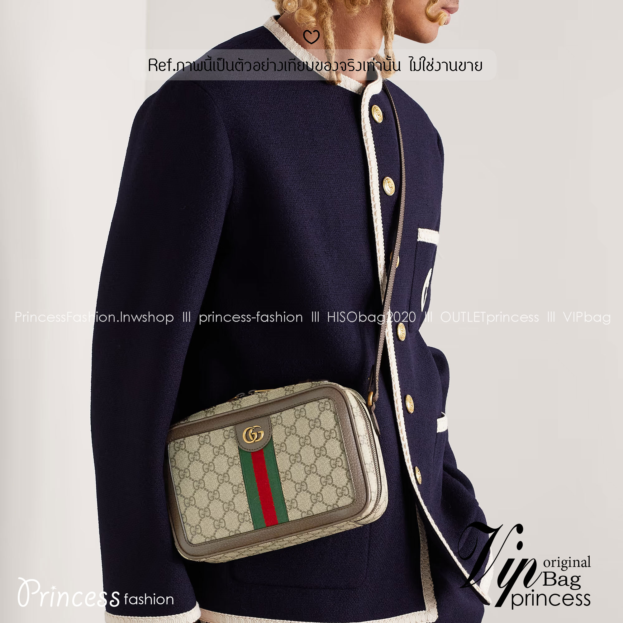 Gucci Ophidia trunk shoulder bag กระเป๋าทรงสะพายทรงแมสเซ็นเจอร์ขนาดกะทัดรัด ทรงกล่องสวยคลาสสิค ดีไซน์แถบคาดโดดเด่น สวย หรู โดดเด่นด้วยแถบสีเขียวแดงเป็นเอกลักษณ์ ใบนี้แมทช์ได้กับทุกลุค