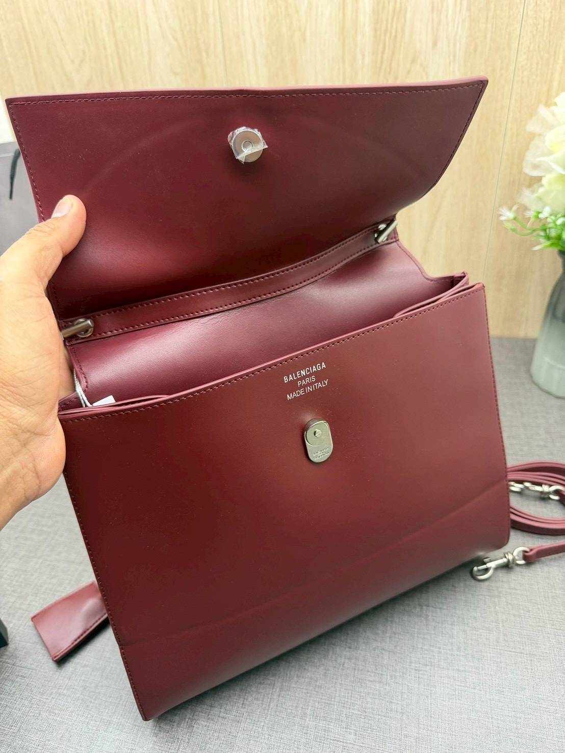 ORI หนังแท้ | Balenciaga Nano Medium Top Handle Bag 27cm กระเป๋าสะพายทรงโท้ท ดีไซน์ใหม่สวยเก๋ตามแบบฉบับแบรนด์