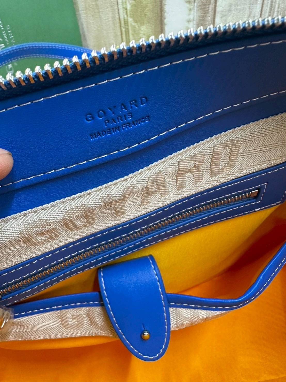 7 สี ORI หนังแท้ | GOYARD Goyardine Sac Marie Galante 35cm / Goyard Tote Bag กระเป๋าสะพายทรงโท้ท พร้อมหูจับใช้งานง่าย ภายในโล่งกว้าง หรูหราลงตัว