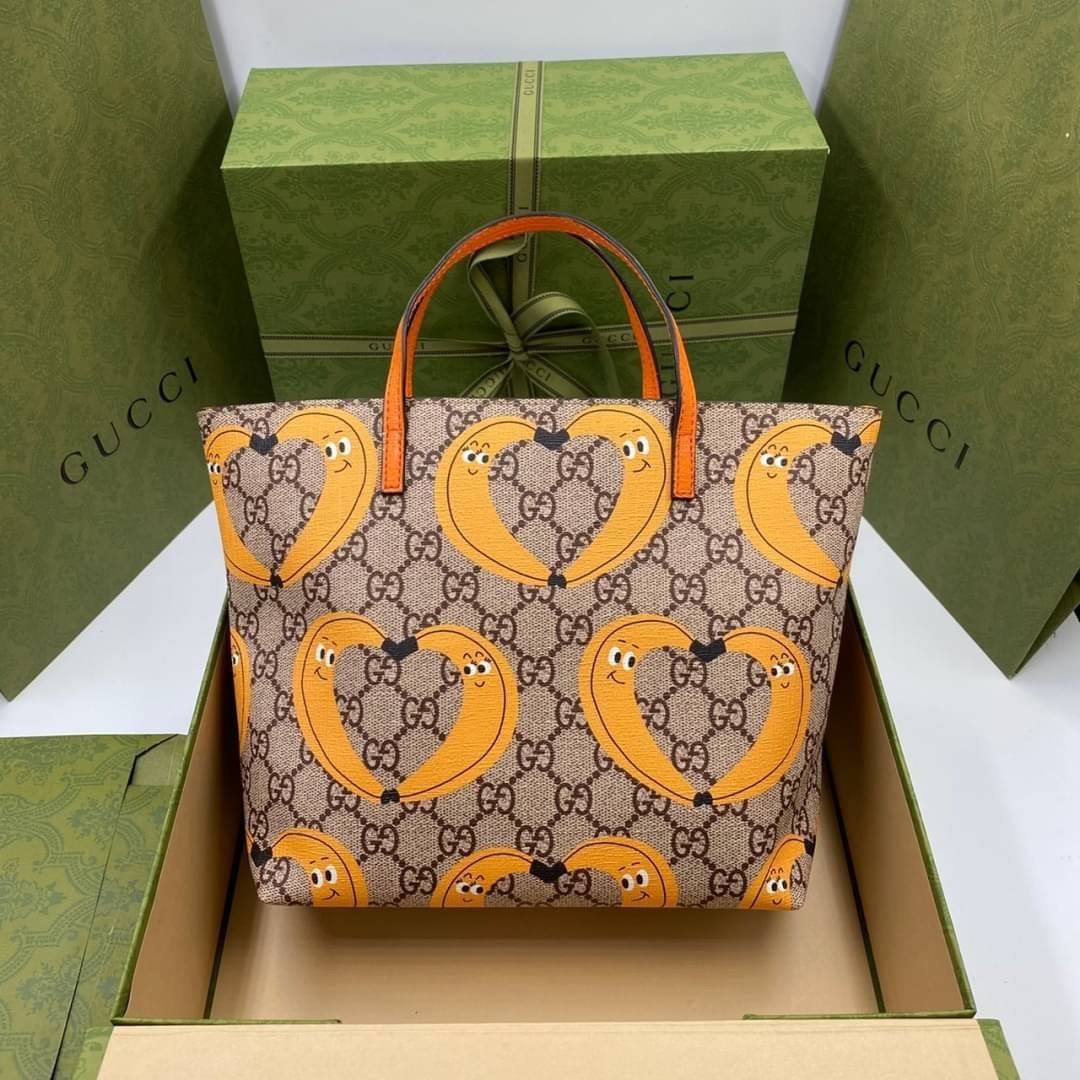 VIP 】Animal-Friendly Gucci Kid Tote Bag งานหนังแท้ทรงตั้งสวย ขนาดกะทัดรัด จุของได้เยอะ ใช้ได้ทั้งเด็กและผู้ใหญ่ น่ารักมากค่ะ **รุ่นขายดีตลอดกาล**