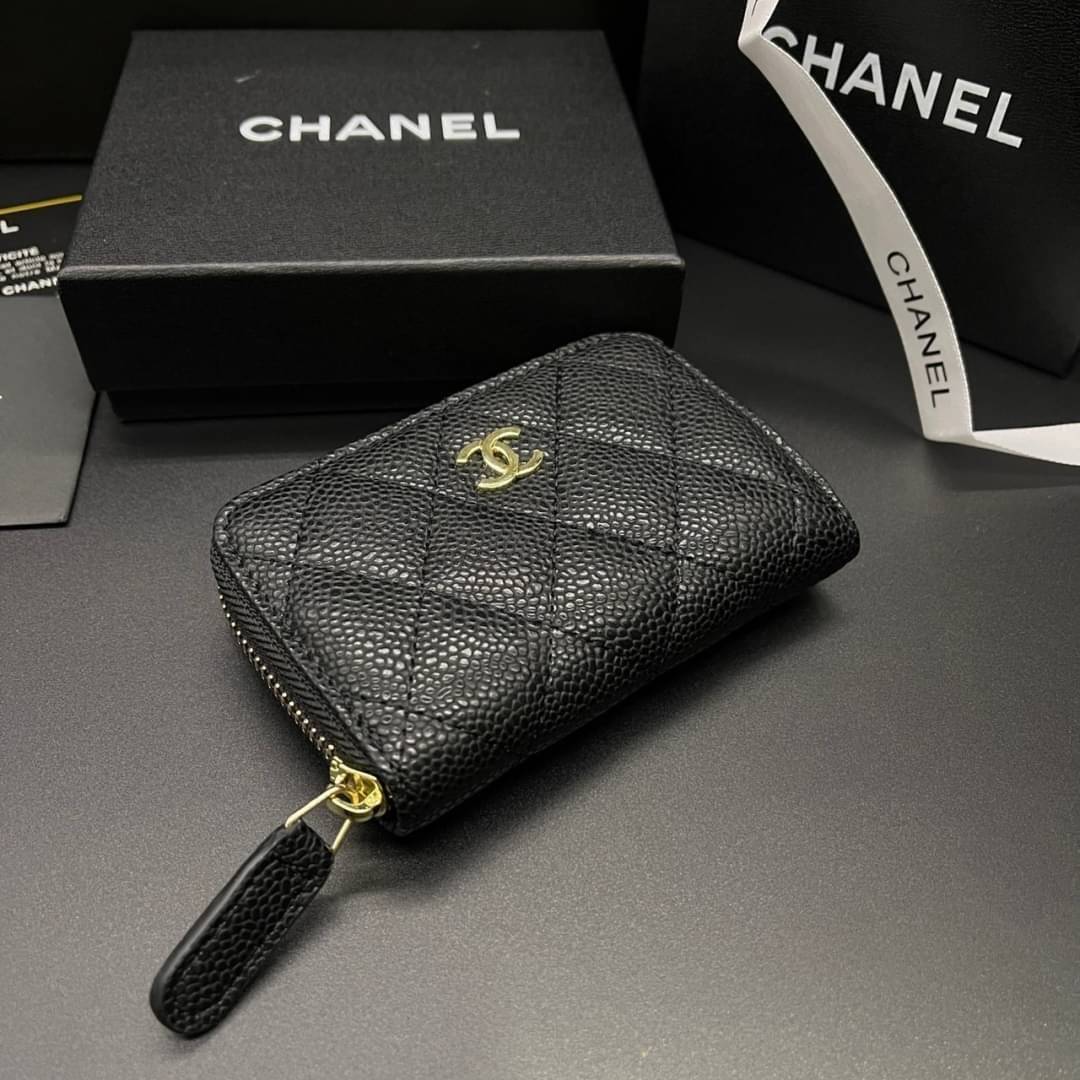 Chanel Wallet / Chanel Card Holder Zippy / Chanel Zippy Coin กระเป๋าสตางค์ชาแนลใบสั้น กระเป๋าใส่บัตร ใส่เหรียญ ภายในตามรูป เกรดออริจินอล ภาพถ่ายจากงานขายจริง ใช้งานต่างประเทศได้