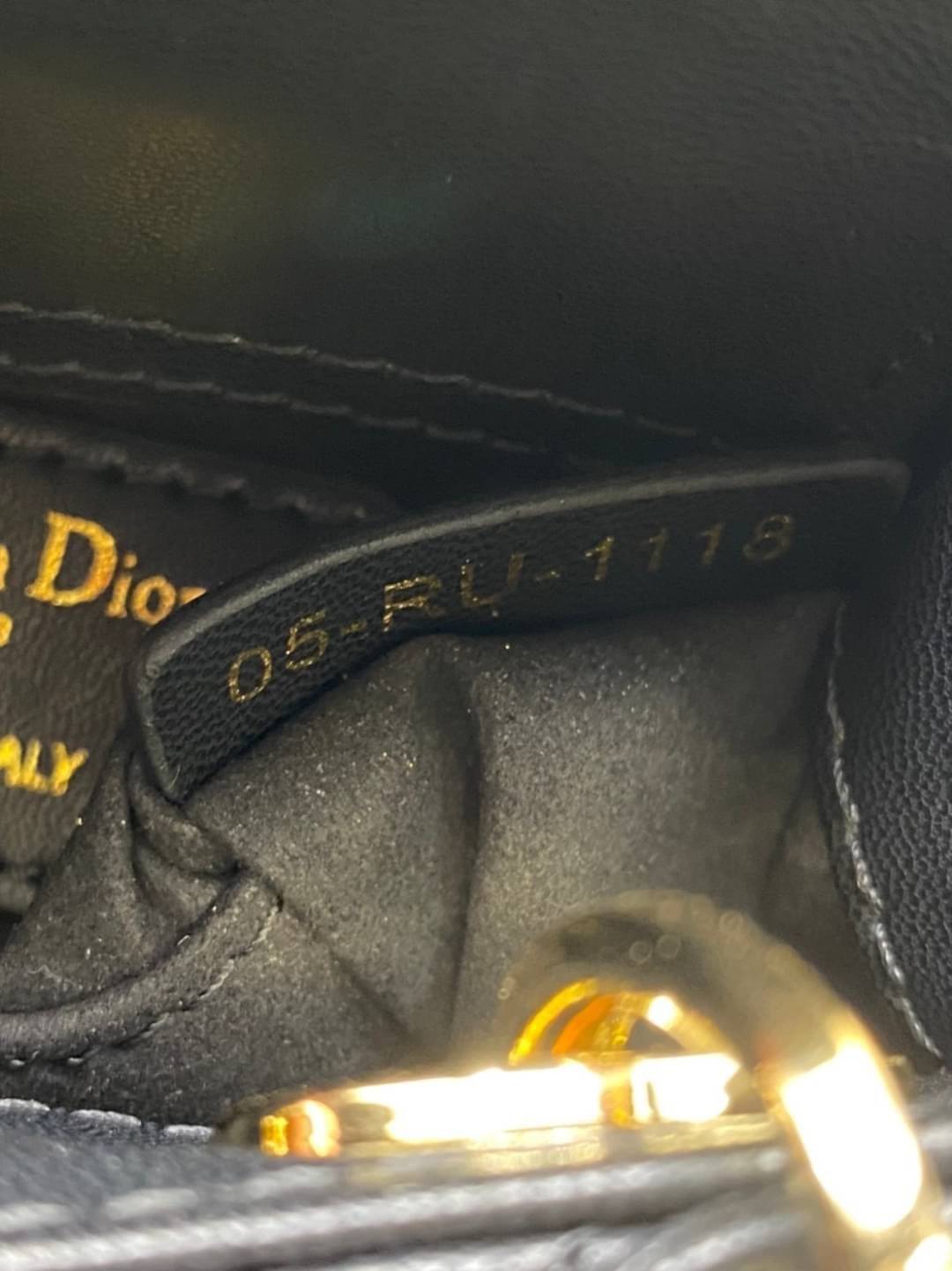 VIP 】หนังแท้ CHRISTIAN DIOR MICRO LADY DIOR BAG Cannage Lambskin