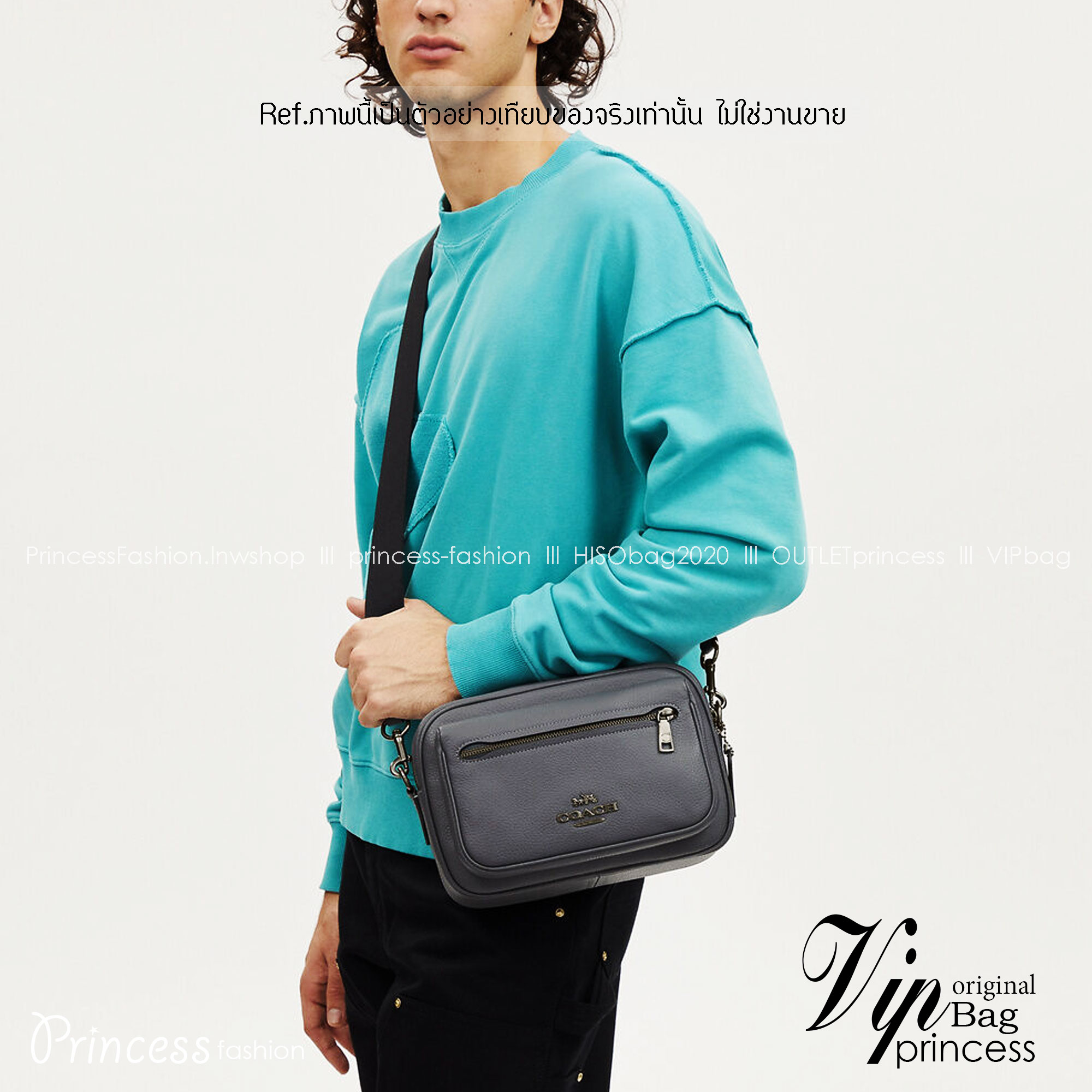 COACH ELIAS CROSSBODY IN SIGNATURE CANVAS BAG CJ509 CJ510 กระเป๋าครอสบอดี้ทรงคลาสสิค ดีไซน์รูปแบบใหม่ ใช้งานง่ายและสะดวก