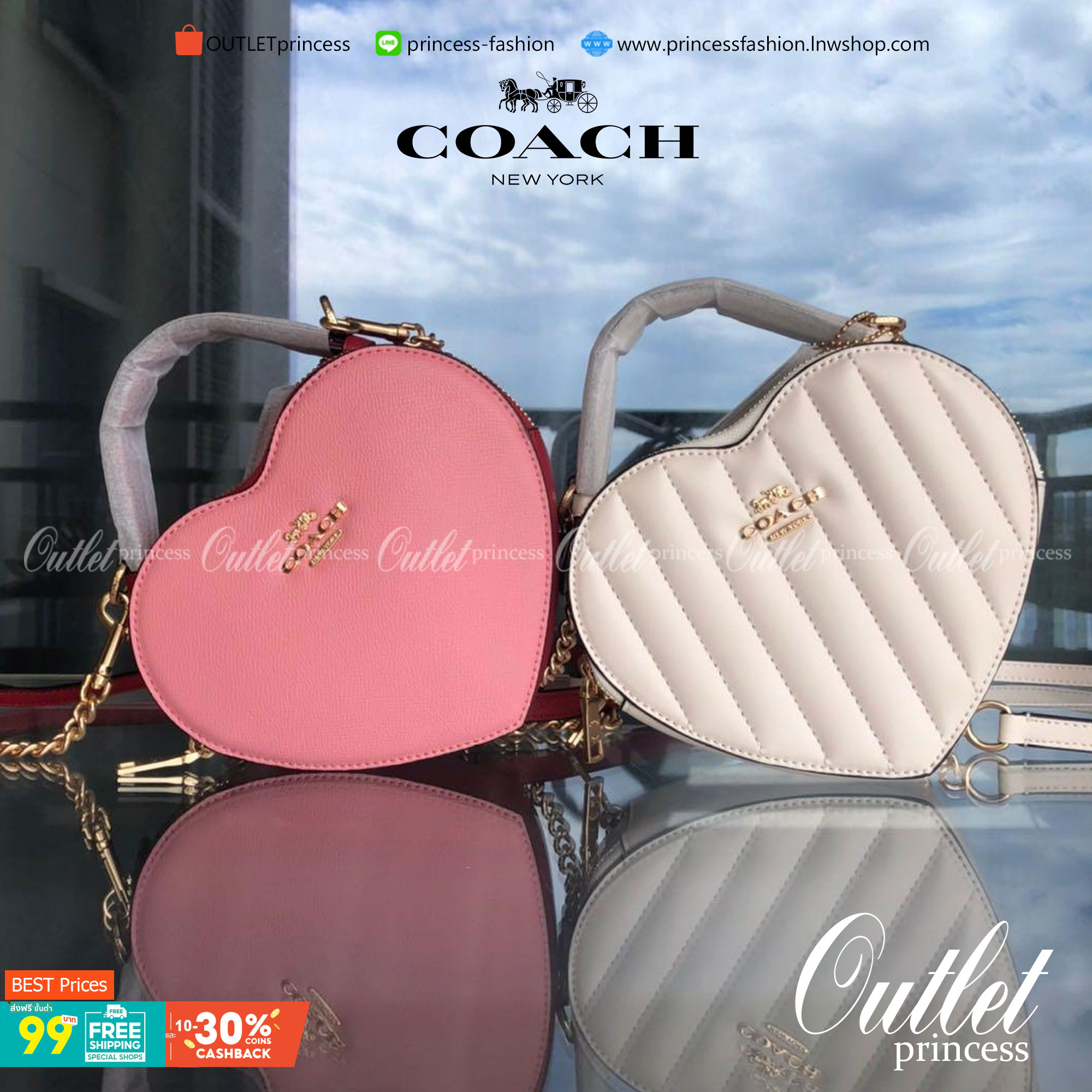 COACH HEART CROSSBODY BAG ((C5118//C5119)) 💥Limited edition หลงรักแน่นอน💋 พร้อมส่งที่ไทยก่อนใครวันนี้! ✔️กระเป๋ารูปหัวใจน่ารักมากๆค่ะ หนังแท้อย่างดีสวยงาม