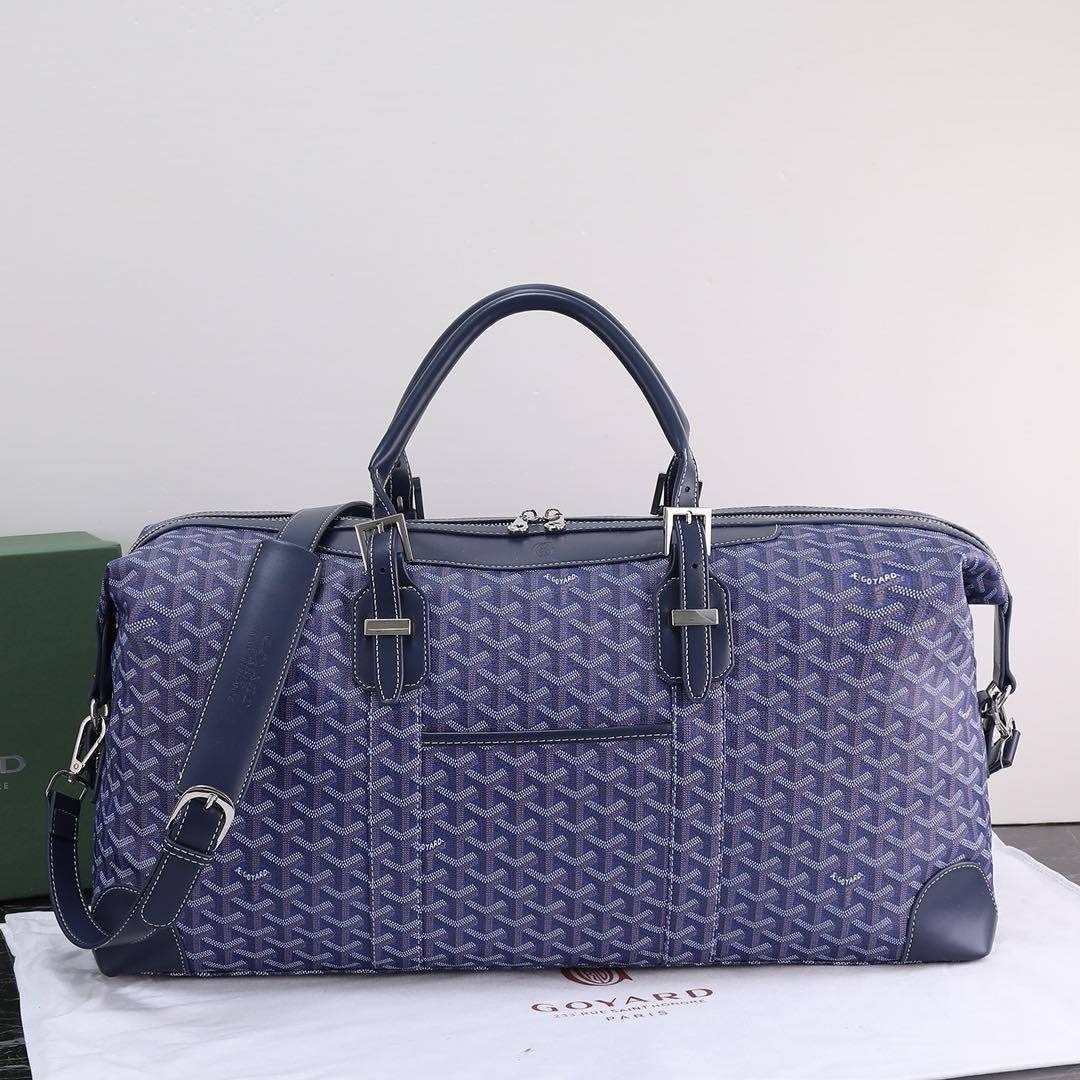 Goyard Keepall bag/ GOYARD Boeing 55 Leather Duffle Bag 55cm กระเป๋าเดินทาง เกรดท็อปออริ สลับแท้ 1:1 เกรดดีสุด ใช้ต่างประเทศได้
