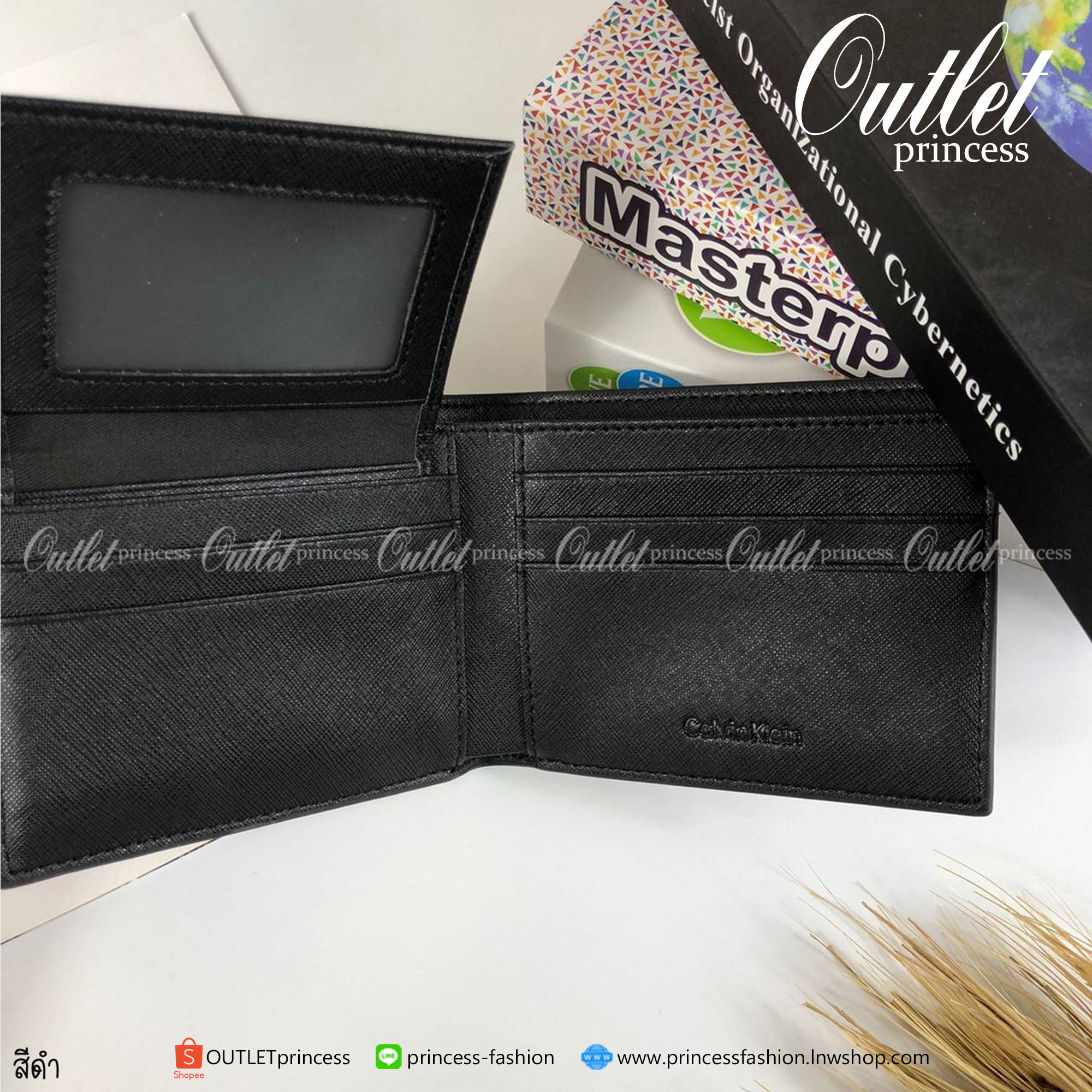 ของแท้ 100% Calvin Klein Leather Belt & Wallet Set เซตสุดคุ้ม ซื้อ 1 ได้ ถึง 3 จะมอบเป็นของขวัญหรือใช้เองก็แนะนำเลยค่าา สีดำ