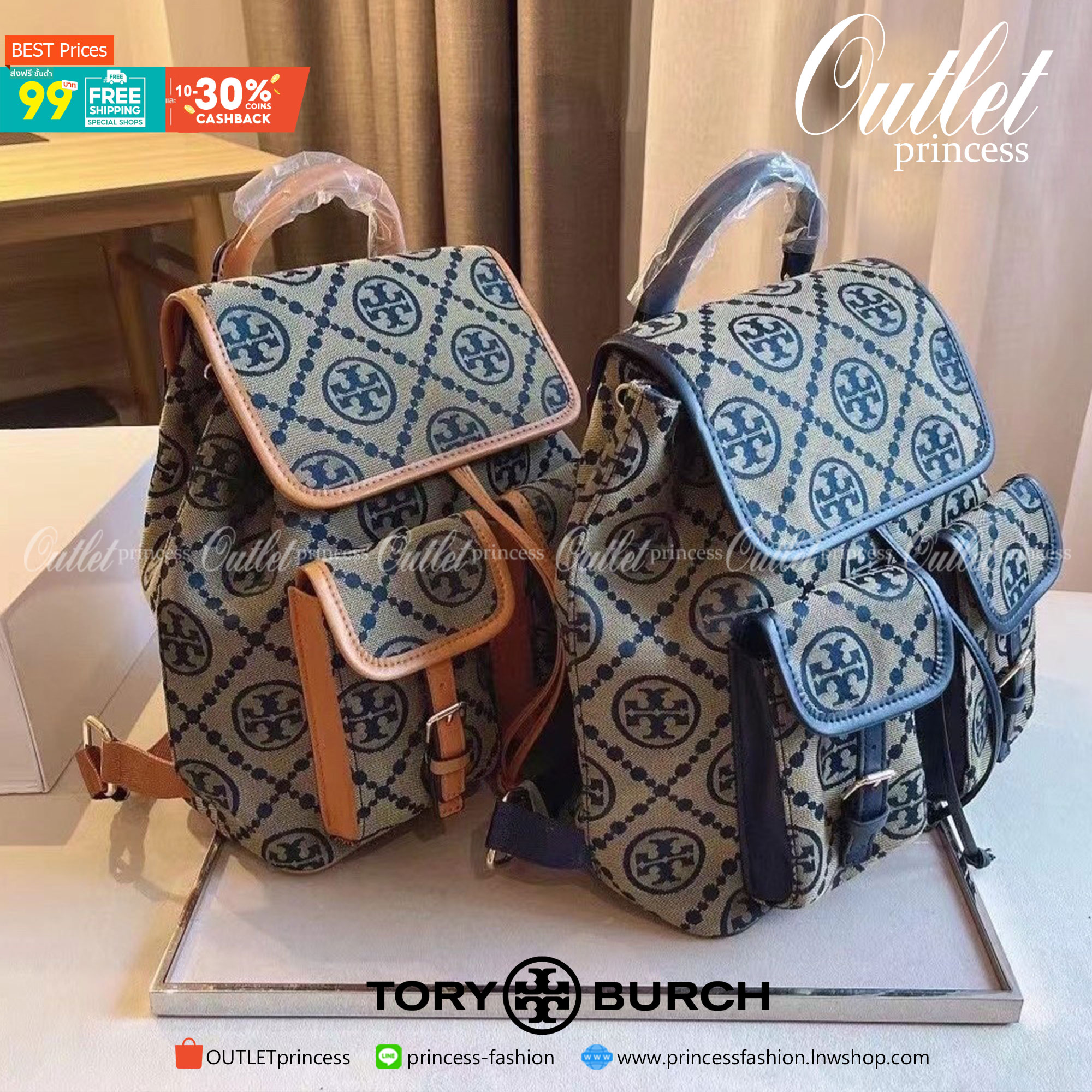 Tory Burch Backpack Re Stock! หมดแล้วหมดเลย จำนวนไม่มากค่ะ 🔥 กระเป๋าสะพายหลังแบบมีหูหิ้ว ขนาดกำลังสวย เป็นอีกรุ่นที่สวย น่าใช้มากๆค่ะ แถมเป็นรุ่นที่หายากมากแล้ว จะใช้ไปทำงานหรือวันท่องเที่ยวได้หมดนะคะ ใช้งานง่าย เหมาะแก่การพกพาทีเดียว ต้องมีสักใบ 