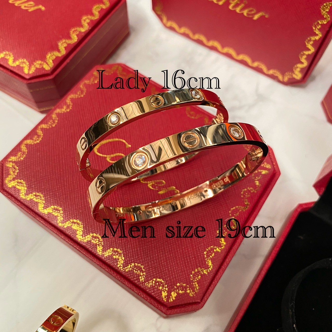 Cartier Bracelet / Cartier JUSTE UN CLOU กำไลคาเทียร์ตะปู รุ่นมีเพชร ภาพถ่ายจากงานจริง พร้อมกล่อง วัสดุโลหะเคลือบขึ้นเงาตามรูป ใช้งานต่างประเทศได้
