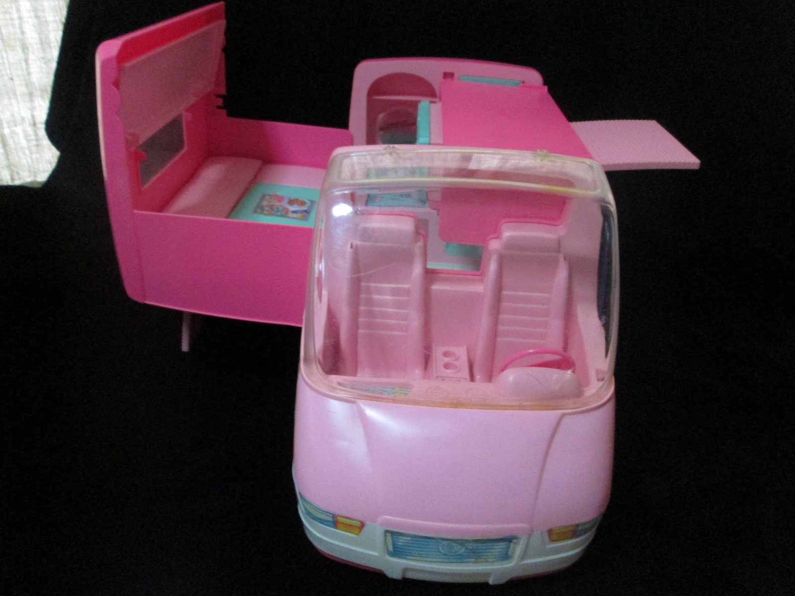 Barbie MOTORHOME "Magical" TRAVELING MOTOR HOME Van w LIGHTS & SOUNDS (1996) มีเสียง มีไฟนะคะ (ของเล่นมือสอง)