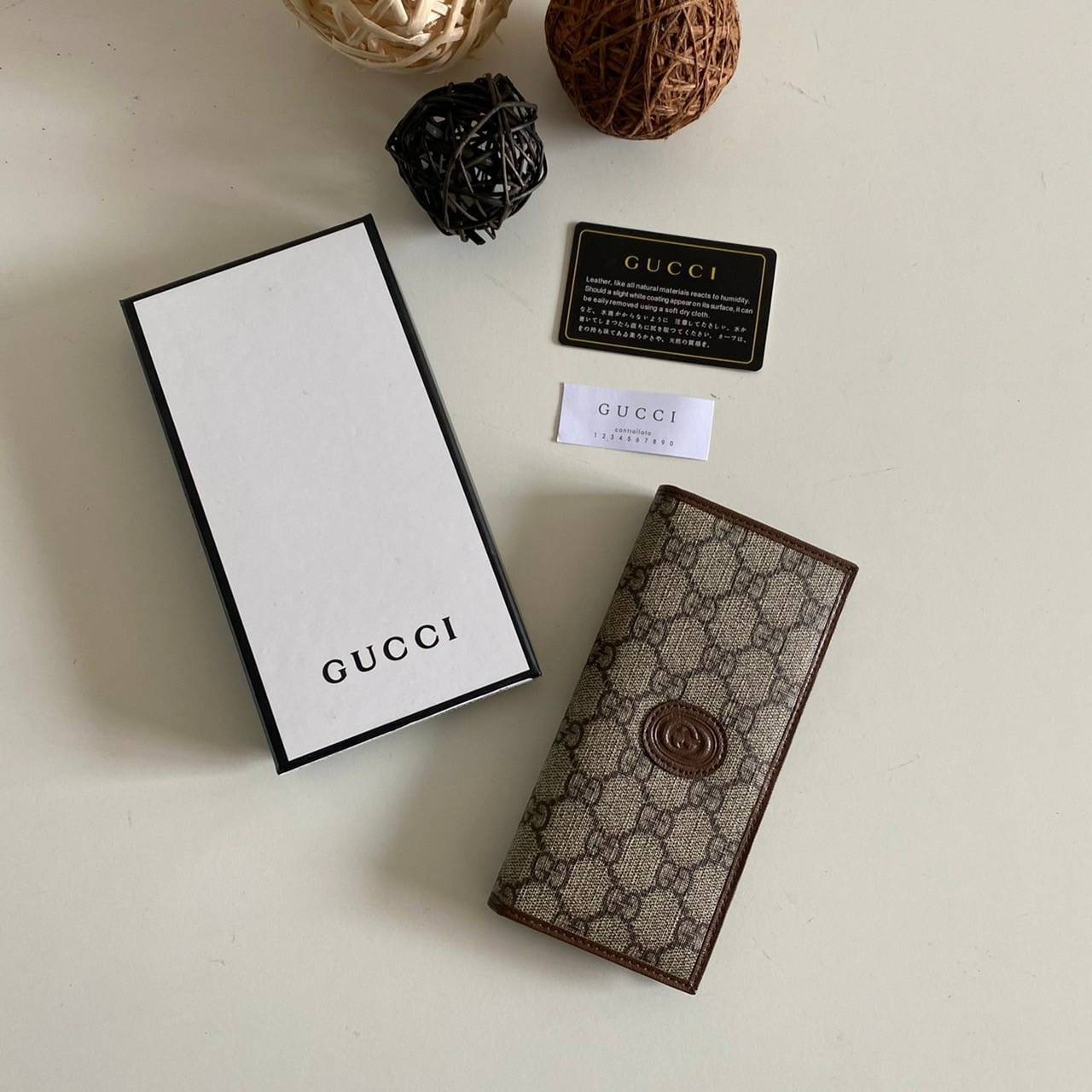 VIP 】Gucci Wallet long กระเป๋าสตางค์ใบยาวสำหรับผู้ชาย งานหนังแท้ รุ่นพิเศษครบเซ็ท ราคาคุ้มที่สุด ต้อนรับปีแห่งความปัง!! เอ็กซ์คลูซีฟมาก!!