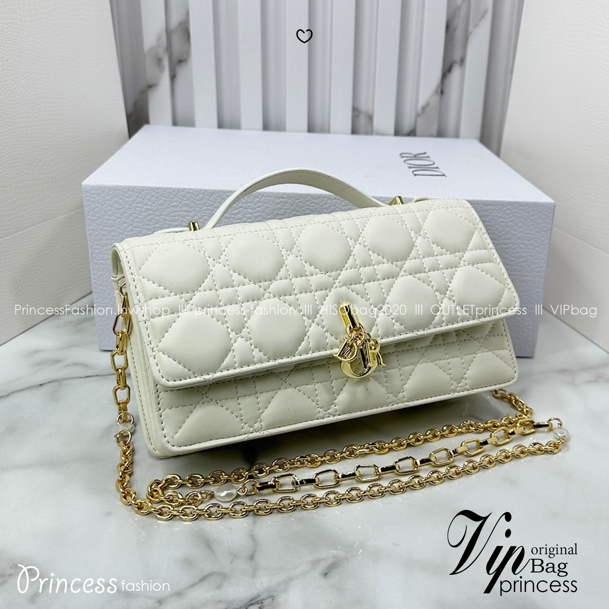 8.5" DIOR My Dior Mini Bag / Dior Clutch Bag กระเป๋าสะพายทรงคลัชทันสมัย หรูหราสง่างาม จะถือหรือสะพายก็ดูดีมีระดับ เกรดออริ 1:1 ใช้งานต่างประเทศได้