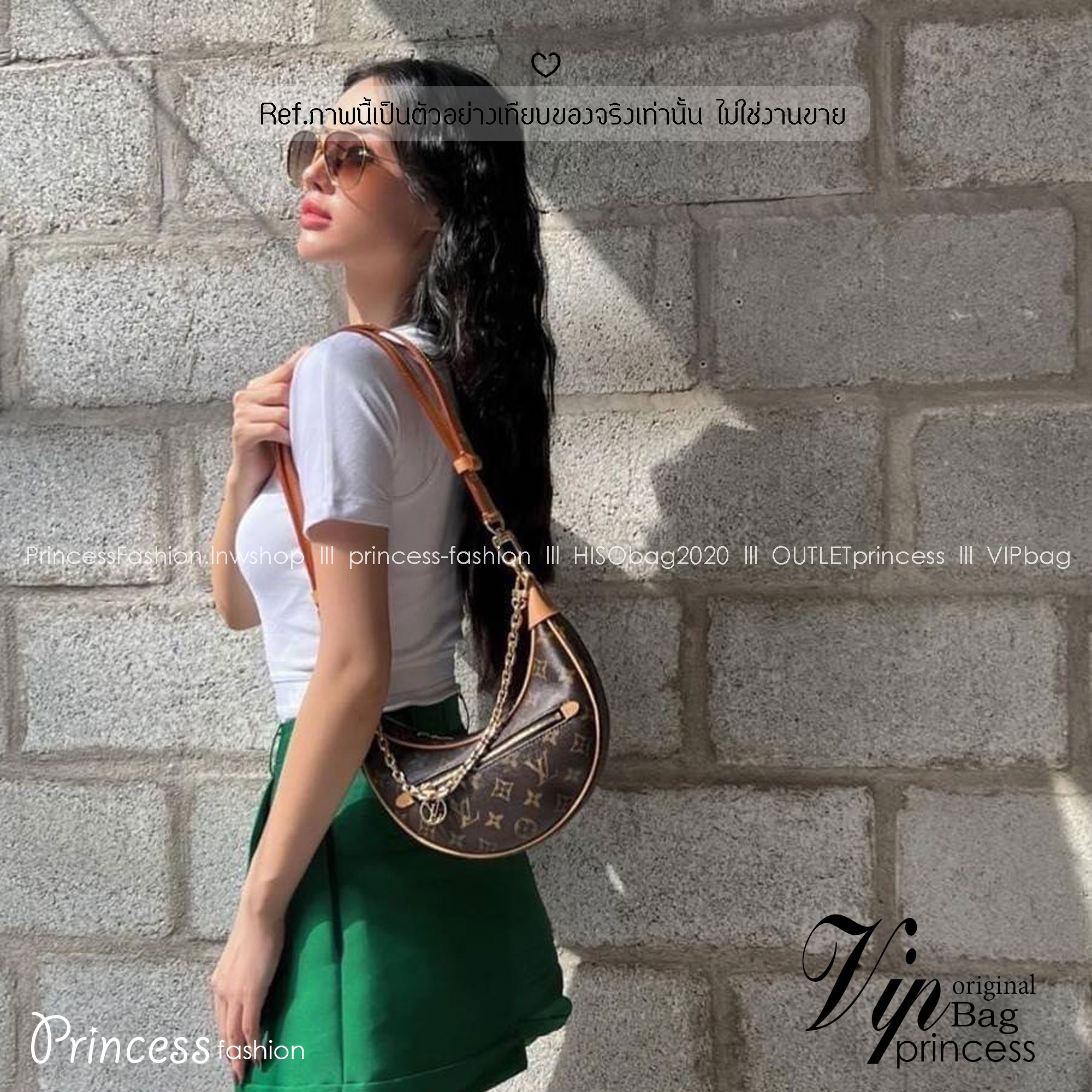 LV Loop bag Monogram canvas กระเป๋าสะพายรูปทรงเสี้ยวพระจันทร์ สุดยอดเดอะเบสท์ไอเท็ม รุ่นตามหา เข้าเพิ่มแล้วค่า งานสวยหรู ดูแพงมาแต่ไกล ขนาดกำลังพอดี สะพายไหล่คือปังมาก วัสดุหนังแคนวาสคุณภาพ ดีงาม เอาอยู่ทุกลุค