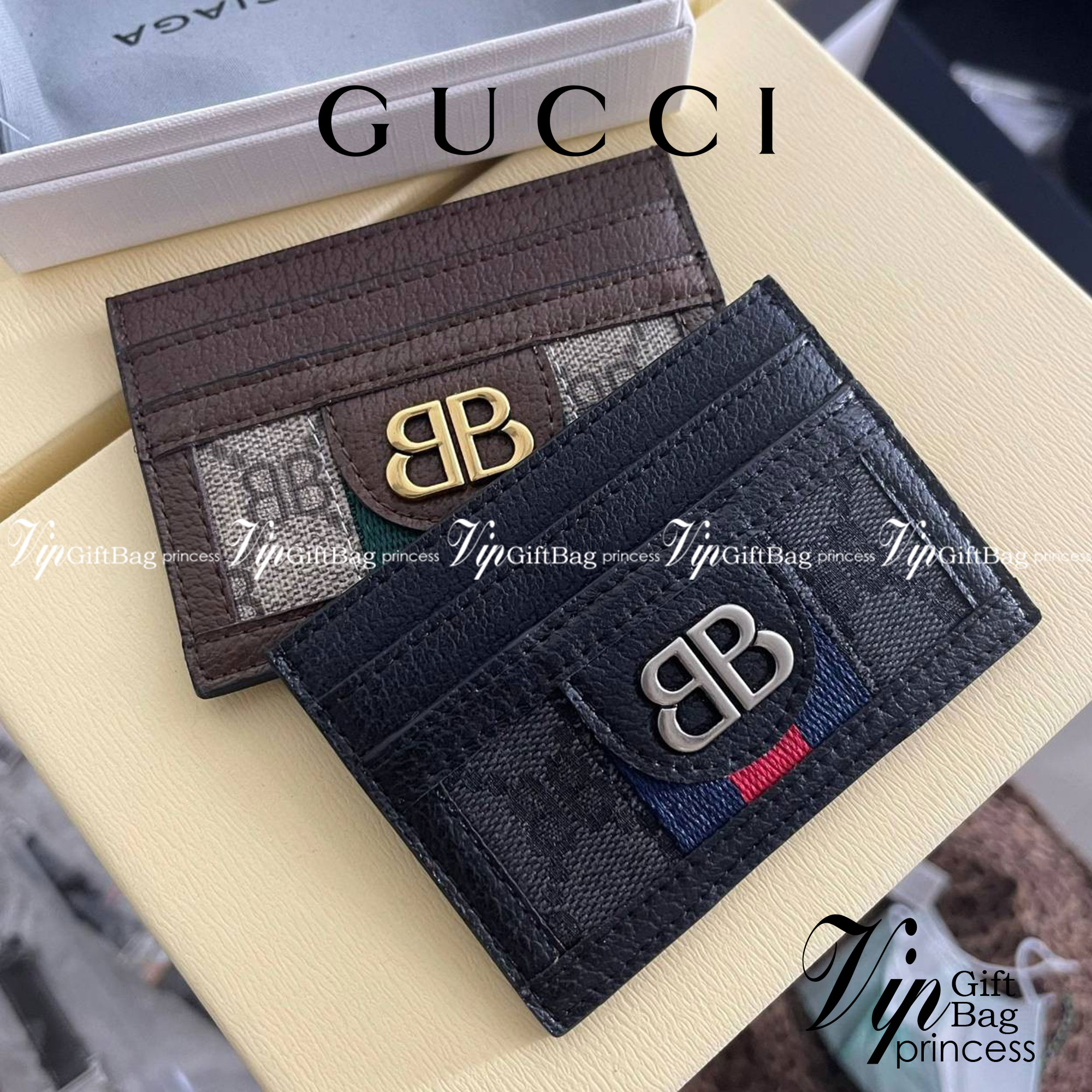 หนังแท้ Gucci X Balenciaga Card Holder The Hacker Project มาแล้วจ้า ฮิตมาก อย่าตกเทรนน้าา ใช้ได้ทั้งหญิงชาย งานหนังแท้สวยมากค่ะ ยิ่งใช้หนังยิ่งสวย พร้อมส่งที่ไทย ภาพสินค้าถ่ายจากงานขายจริง ใช้งานต่างประเทศได้