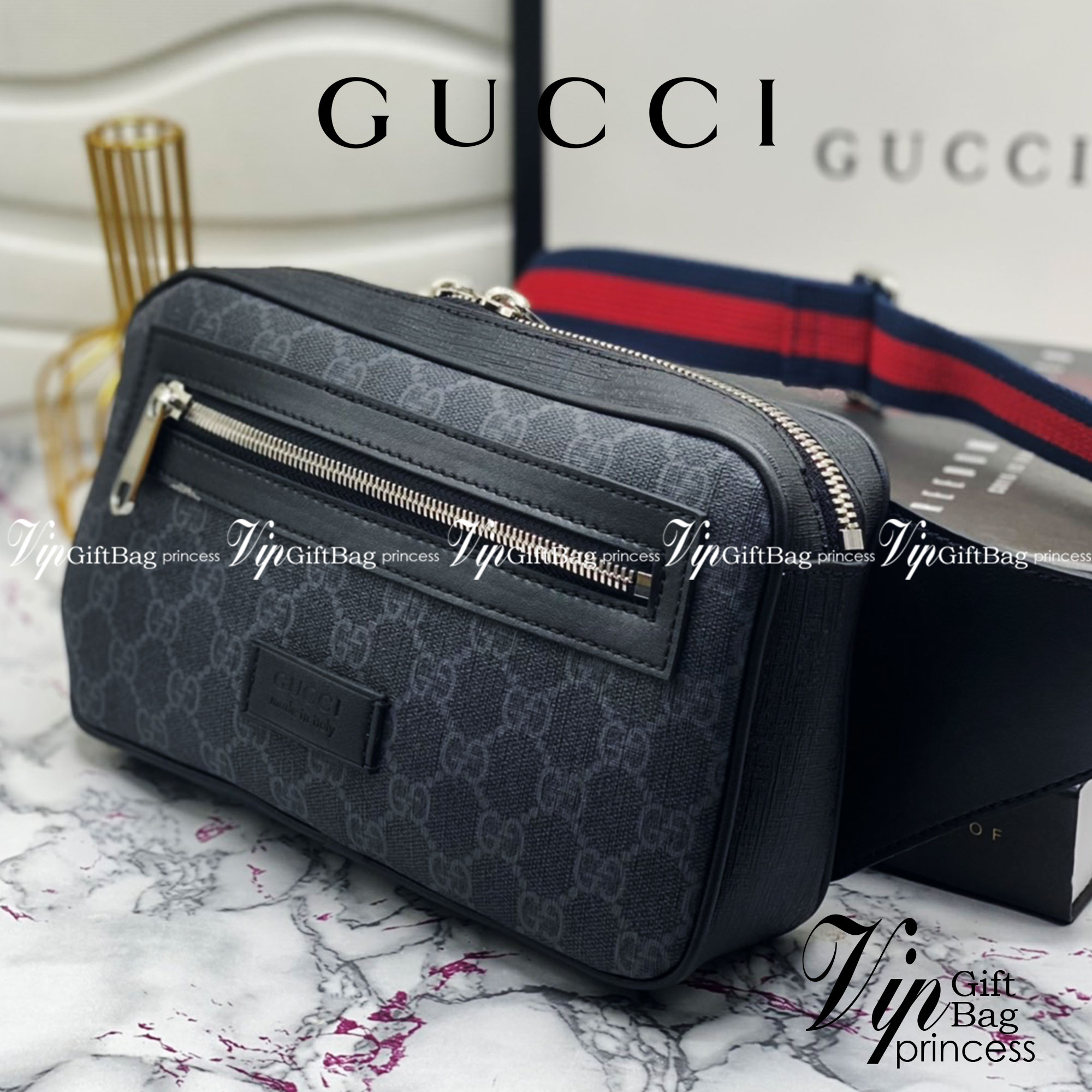 หนังแท้ GUCCI Soft GG Supreme Belt Bag / GG Belt Bag / Soft GG Supreme Belt Bag ไอเท็มที่หนุ่มๆเรียกร้อง กระเป๋าคาดอก/คาดเอว สายสะพายปรับได้ สายสปอร์ต สายแคมป์ปิ้ง หรือจะสายไหน ใบนี้ตอบโจทย์ทุกลุค ง่ายๆเท่ๆ สุดคุ้ม!! ภาพสินค้าถ่ายจากงานขายจริง ใช้งานต่างป