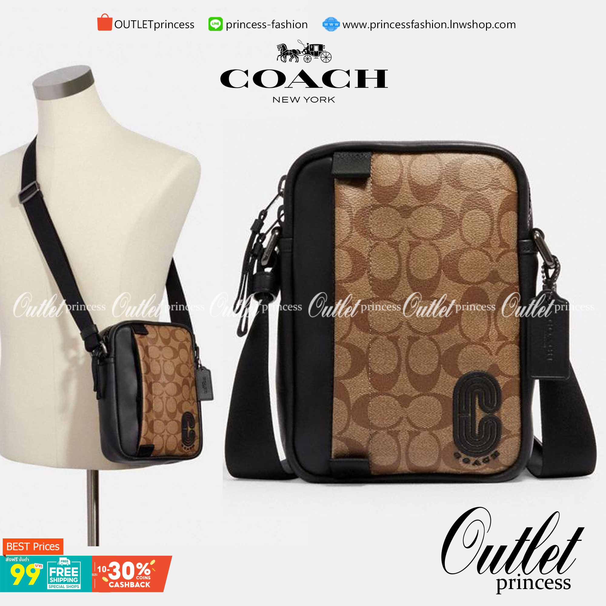 รุ่นที่คุณผู้ชาย2021 ต้องมีค่ะ💥 COACH 6788 EDGE STRADDLE SHOULDER BAG พร้อมส่งที่ไทย น่าใช้มากๆค่าา🔥 กระเป๋าสะพายแบบครอสบอดี้ร์ ทรงสวย หนังแท้นิ่มอย่างดีค่ะ ด้านหน้ามีช่องซิปซ่อนให้หนึ่งช่องนะคะ เปิดปิดช่องหลักแบบซิปคู่ภายในลึก ใส่ของจำเป็