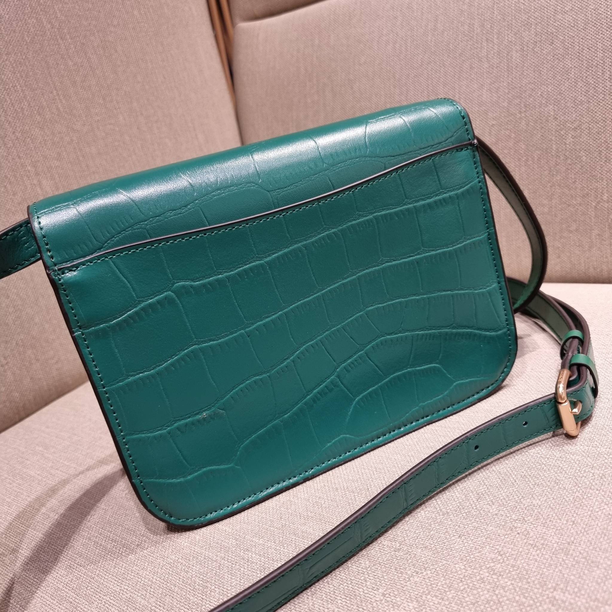 COACH C5631 BRYNN FLAP CROSSBODY แซ่บที่สุด ใหม่ที่สุด!! คอลเลคชั่นใหม่!! มองยังไงก็หลงรักละสายตาไม่ไหว กระเป๋าสะพายข้างลุคไฮน์ ที่ดีไซน์ออกมาได้ปัง และดูแพงมากๆ ด้วยดีเทลคลาสสิค รูปทรงใช้งานง่าย เรียบๆแต่มีดีเทล วัสดุหนังลายจระเข้ สวยม้าก!!! เปิด-ปิดด้วย