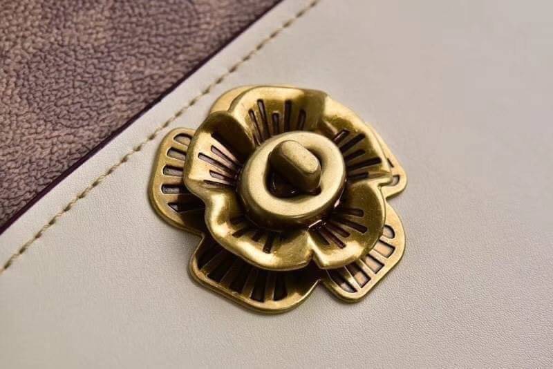 Coach Parker In Signature Canvas With Tea Rose