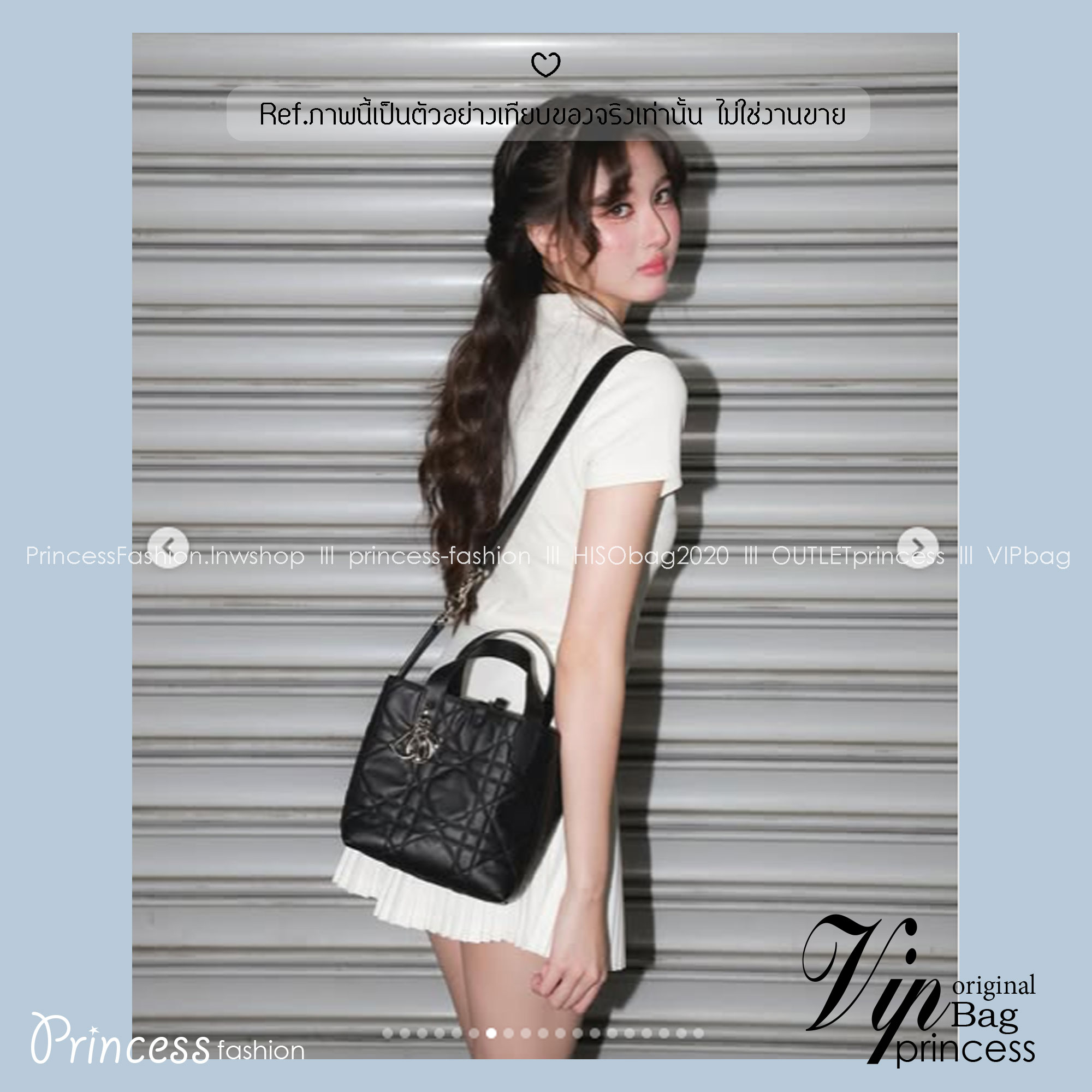 ORI | หนังแท้ DIOR Small Toujours vertical tote bag กระเป๋าทรงโท้ทไซส์เล็กสวยหรู ดีเทลสุดประณีตคอมพลีตลุคในทุกวัน เย็บลวดลาย macrocannage และชาร์มตัวอักษร D,I,O,R