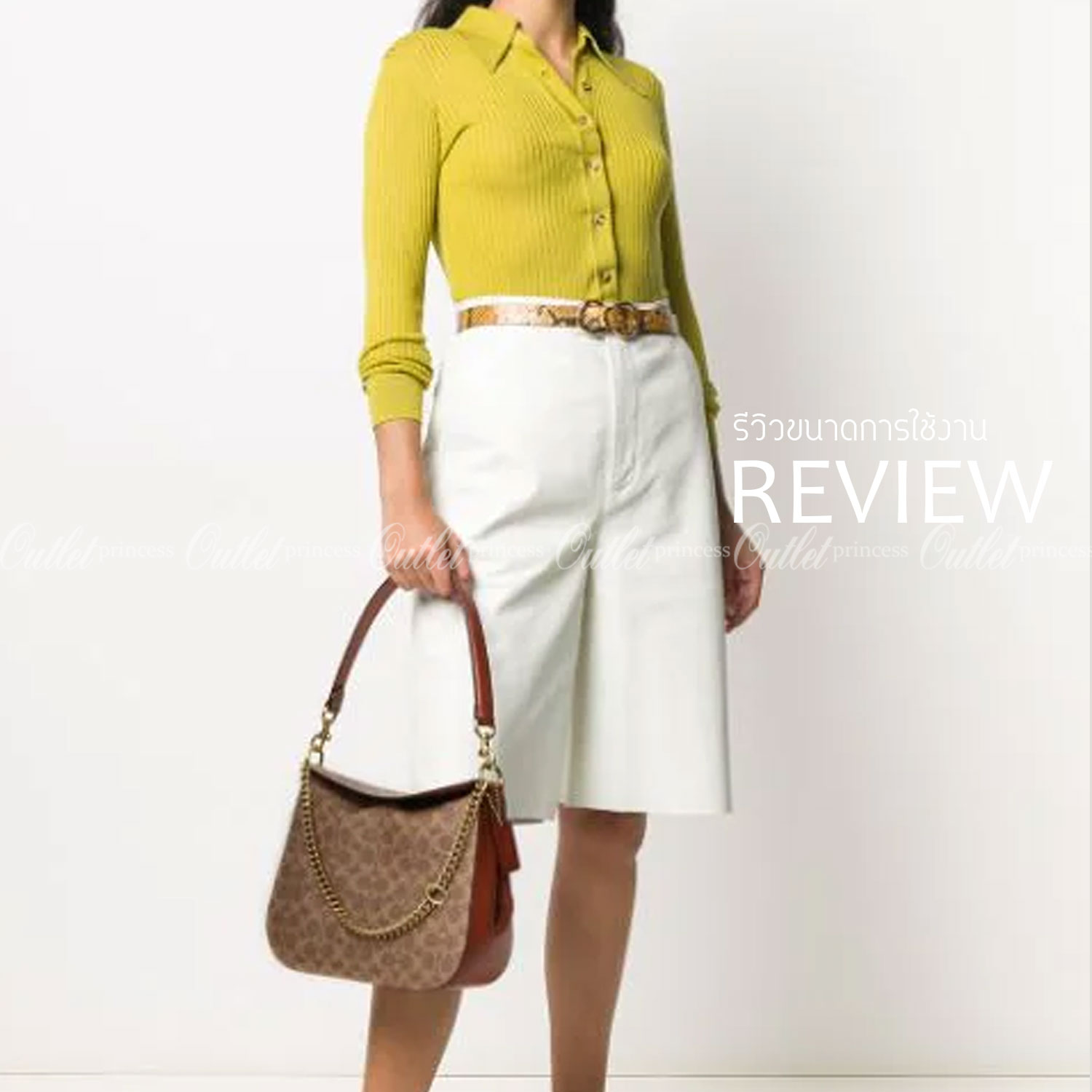 Coach Signature Chain Hobo In Signature Canvas พร้อมส่ง 4 สี