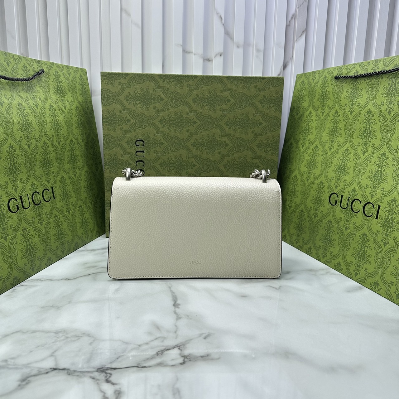 GUCCI DIONYSUS LEATHER SUPER MINI BAG กระเป๋าสะพายไดโอนิซูสหรูหราเป็นเอกลักษณ์ เกรดออริ สลับแท้ 1:1 ใช้งานต่างประเทศได้