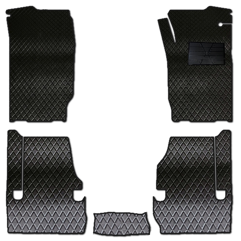 ยางปูพื้นรถยนต์ MITSUBISHI TRITON CAB 2019-2023 ลายไดมอนด์ EVA เกรดพรีเมียม (5ชิ้น)